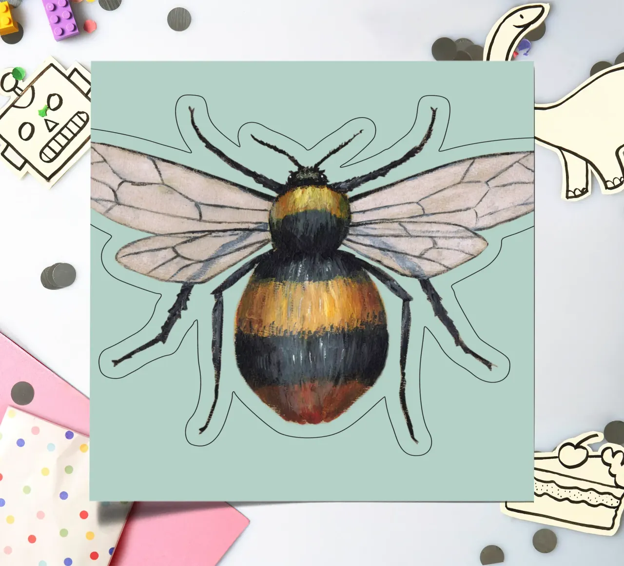 Bumblebee sticker sheet by BwiseLizzy