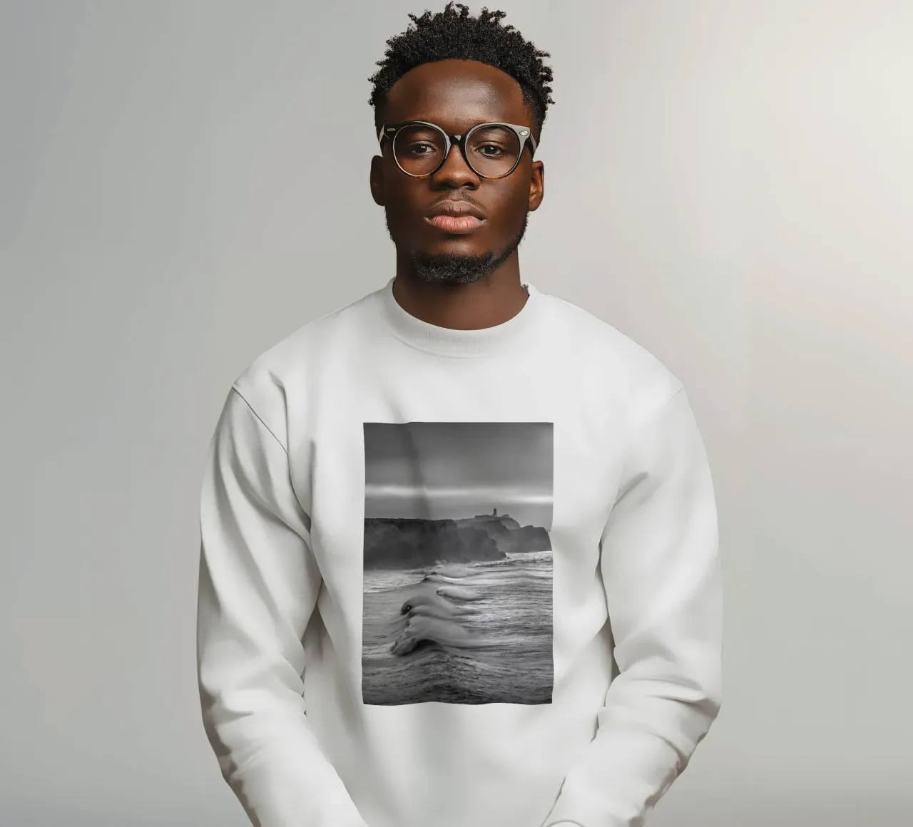 Lighthouse on the coast of Portugal felpa da Fjöllart