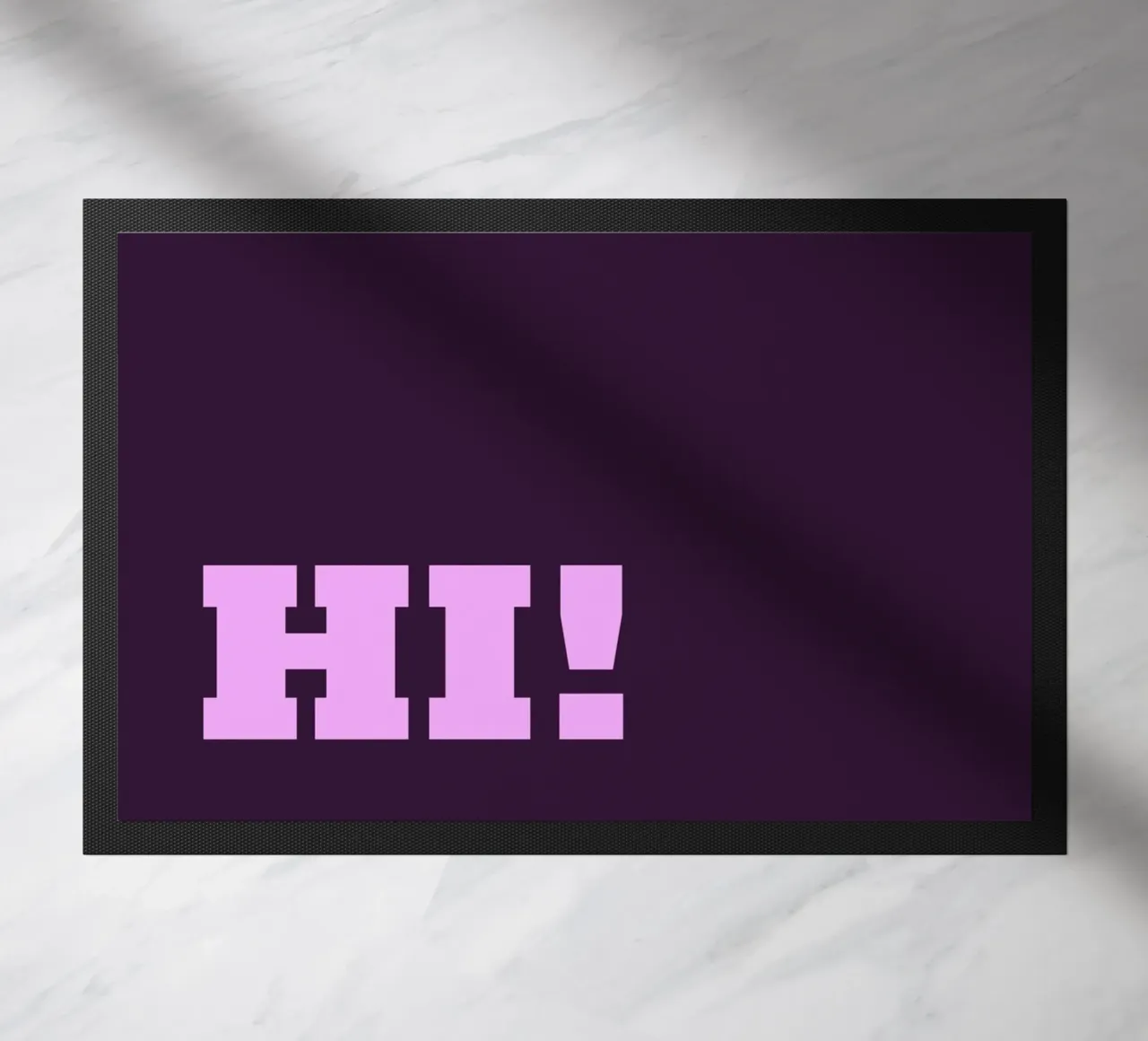 HI! doormat by Testshop Isabella