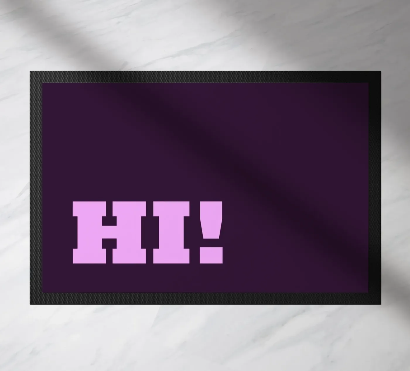 HI! doormat by HI! there