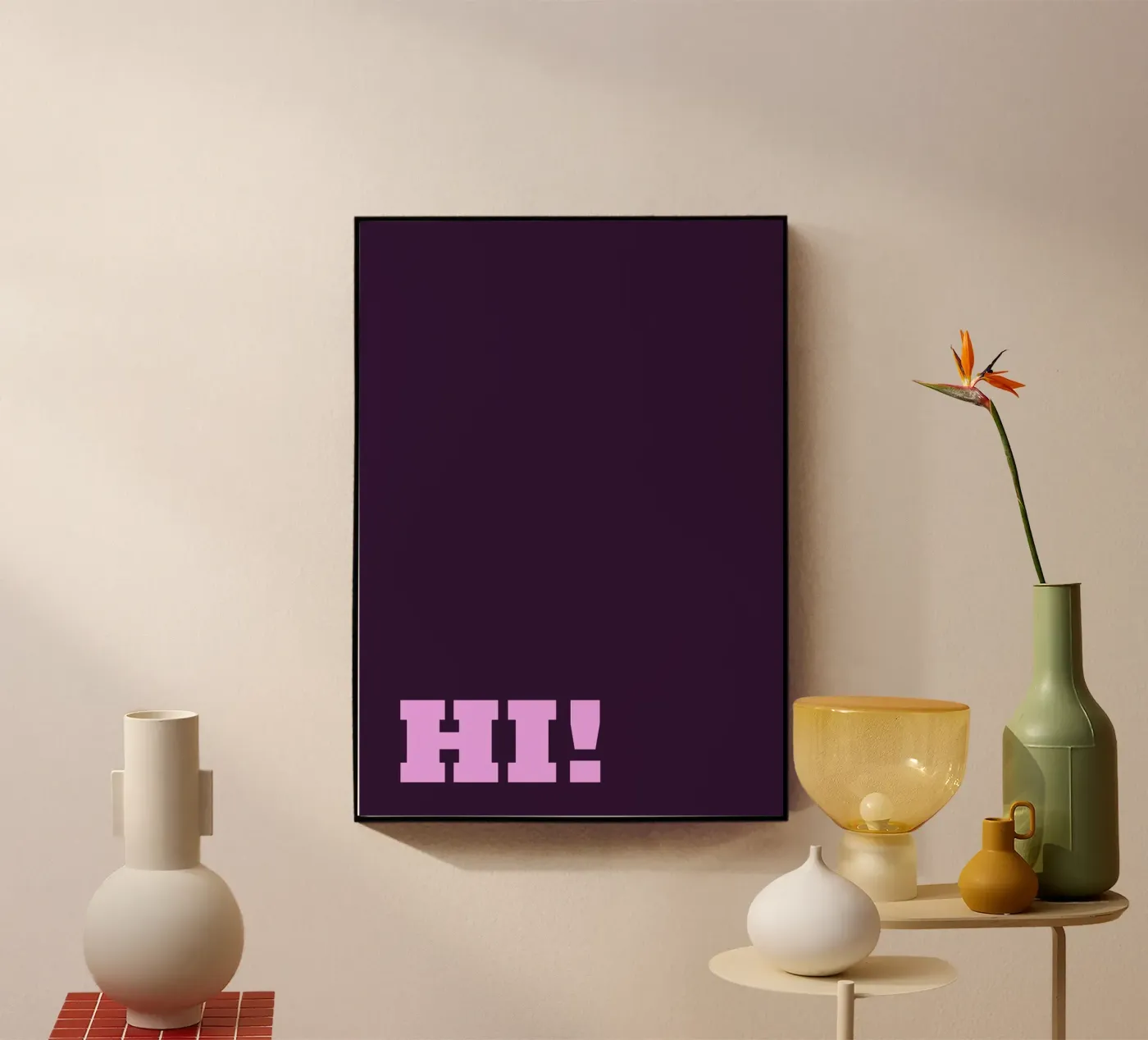 HI! plexiglass da HI! there