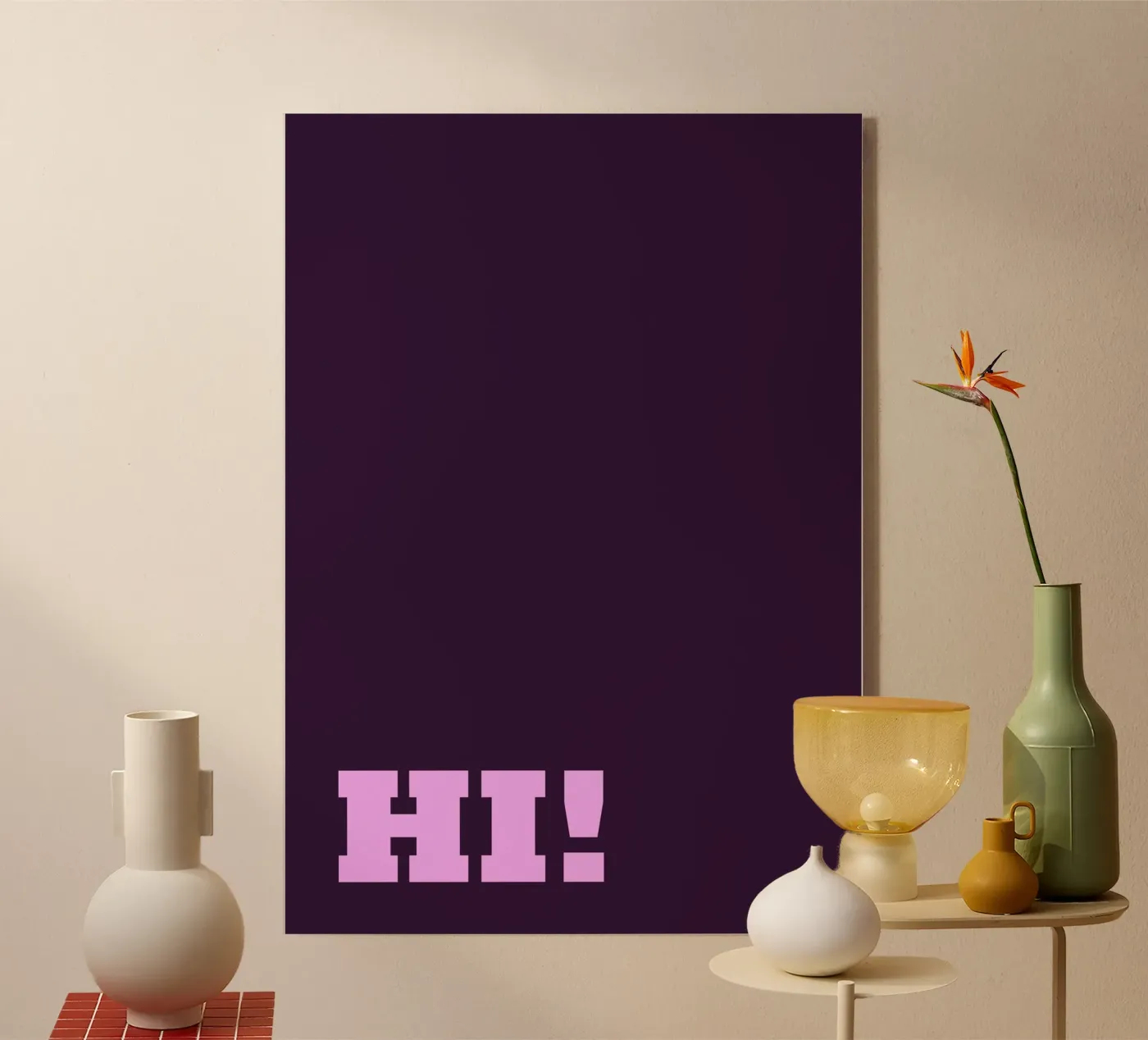 HI! plexiglass da HI! there