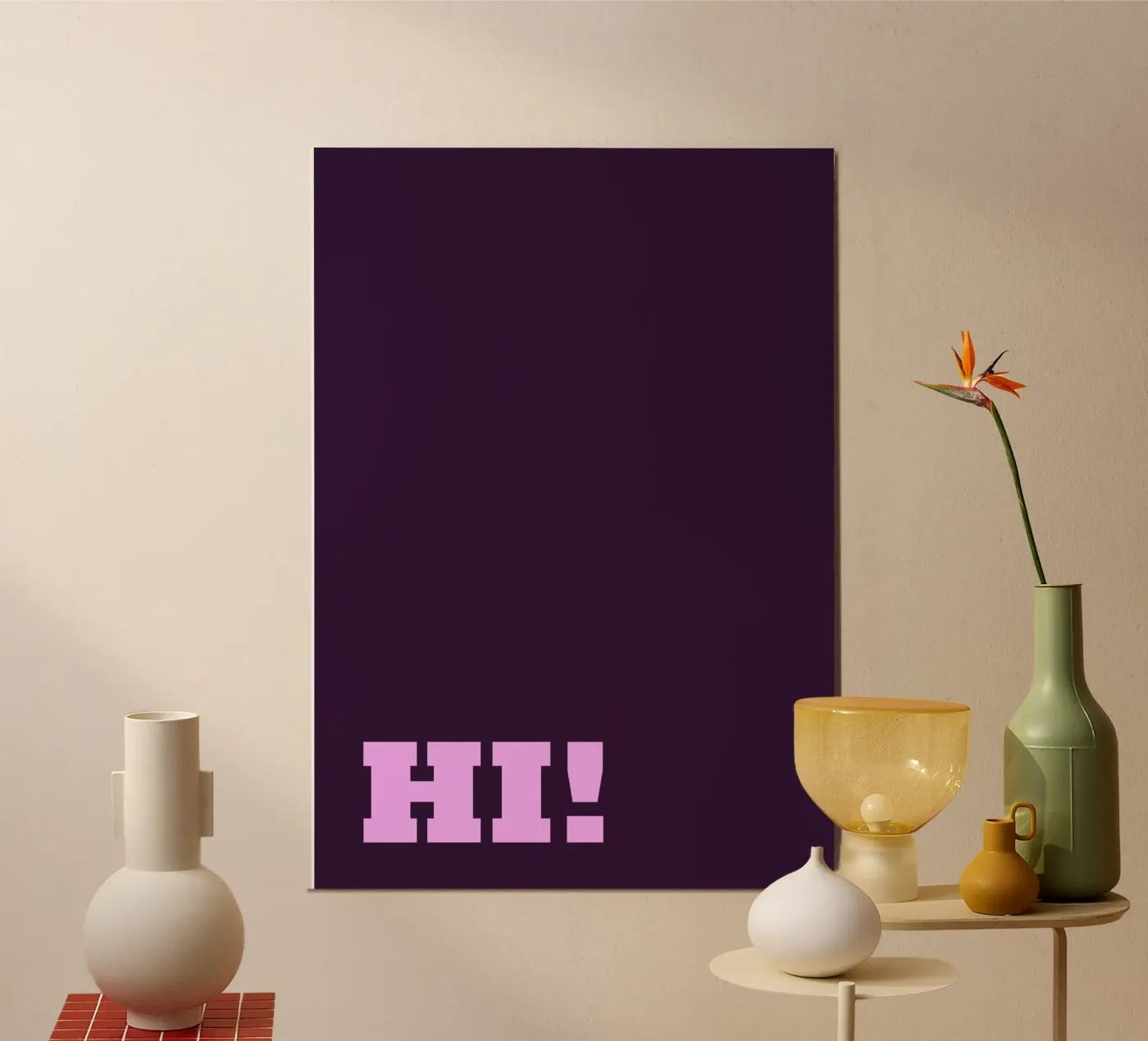 HI! poster van Testshop Isabella