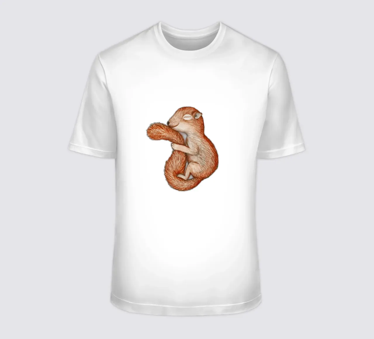 Hibernating squirrel t-shirt by BwiseLizzy