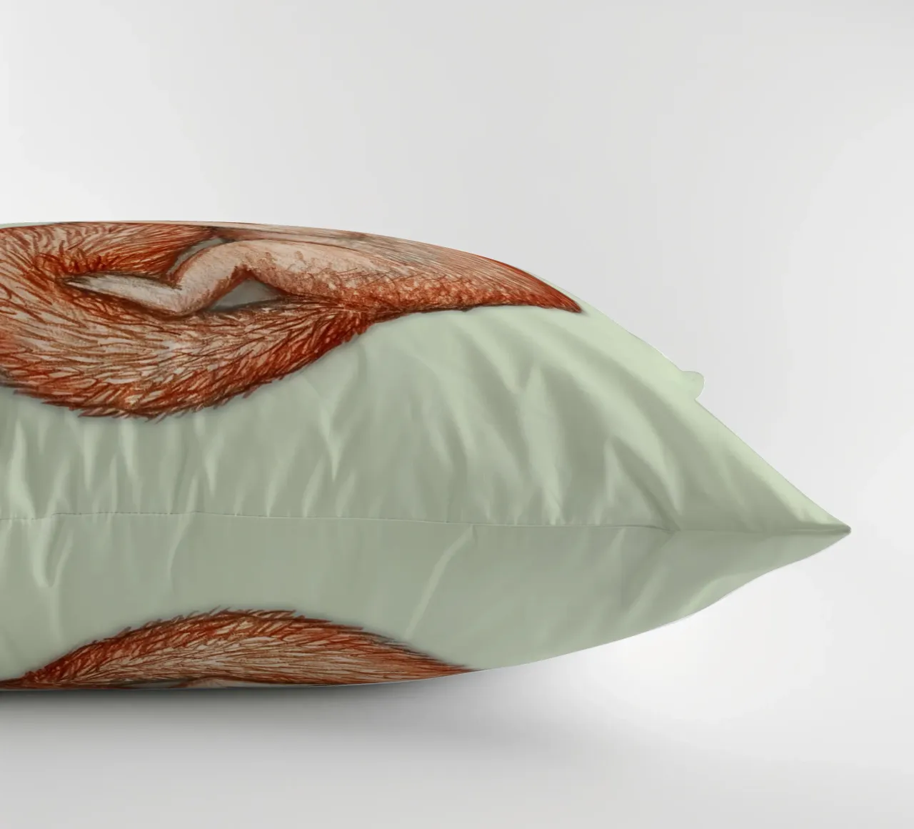 Hibernating squirrel decorative cushion by BwiseLizzy
