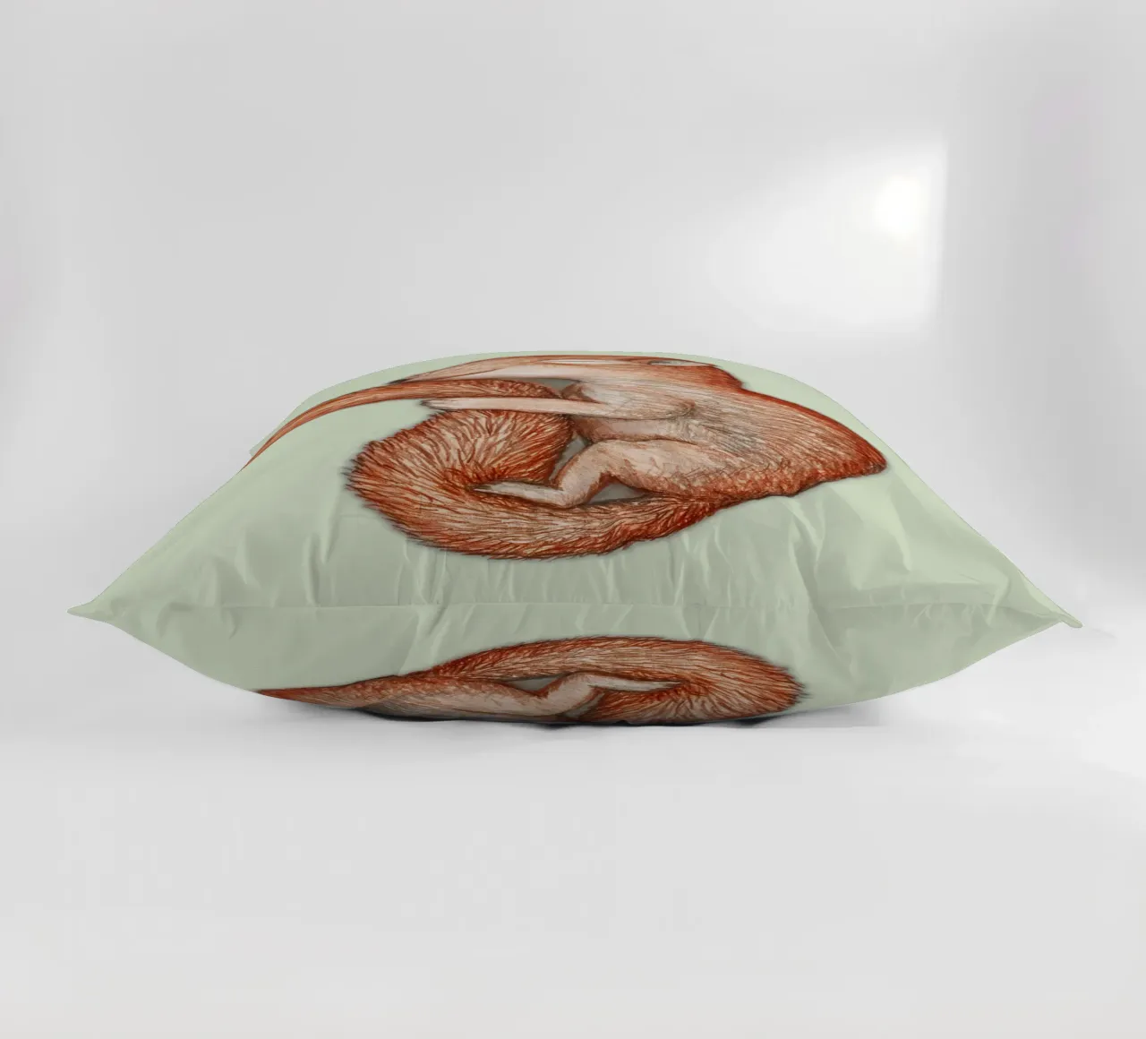 Hibernating squirrel decorative cushion by BwiseLizzy