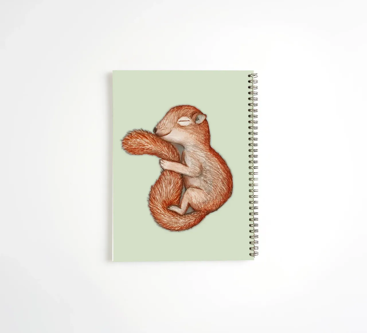 Hibernating squirrel spiral notebook by BwiseLizzy