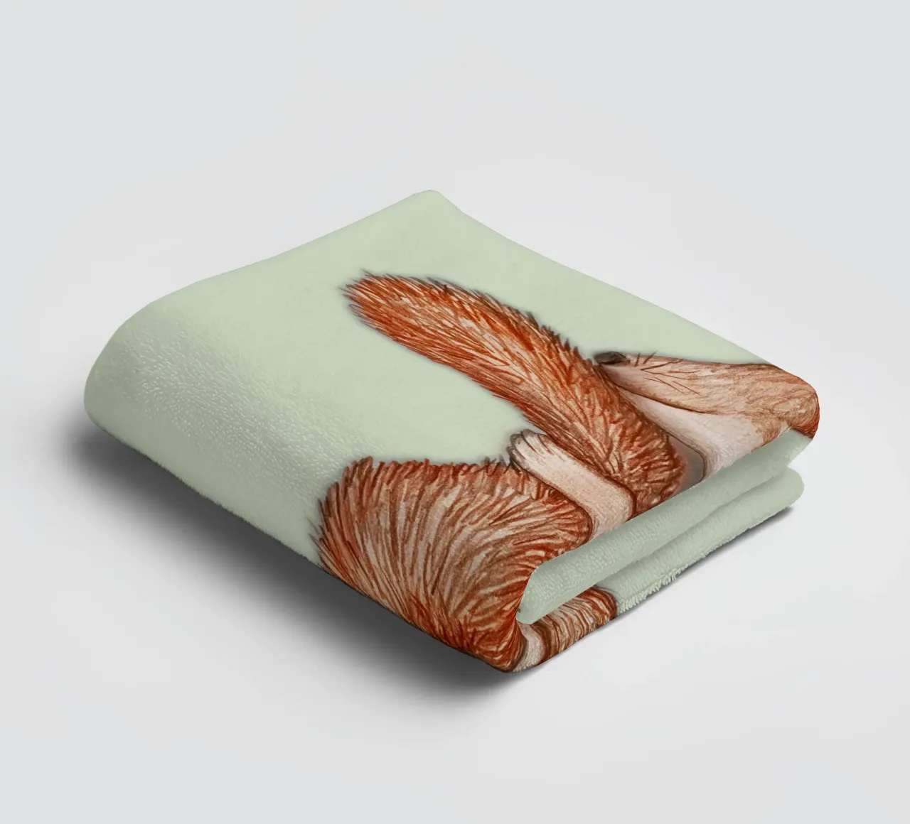 Hibernating squirrel towel by BwiseLizzy