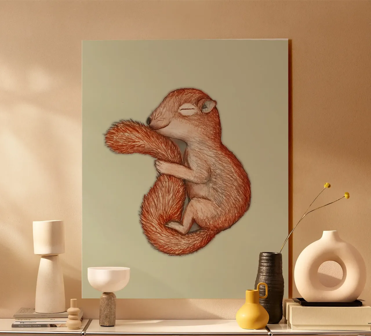 Hibernating squirrel plexiglass da BwiseLizzy