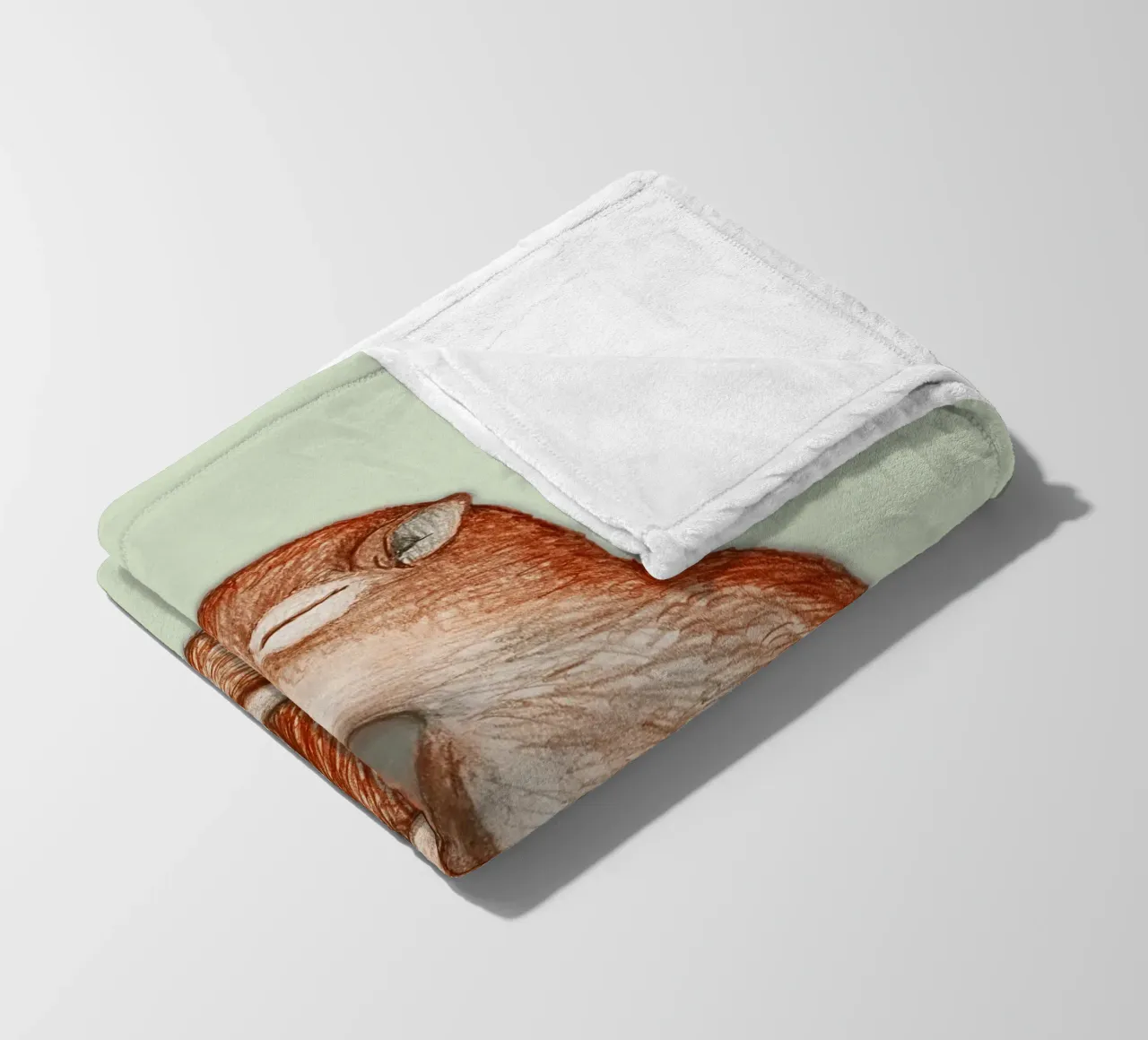 Hibernating squirrel fleece blanket by BwiseLizzy