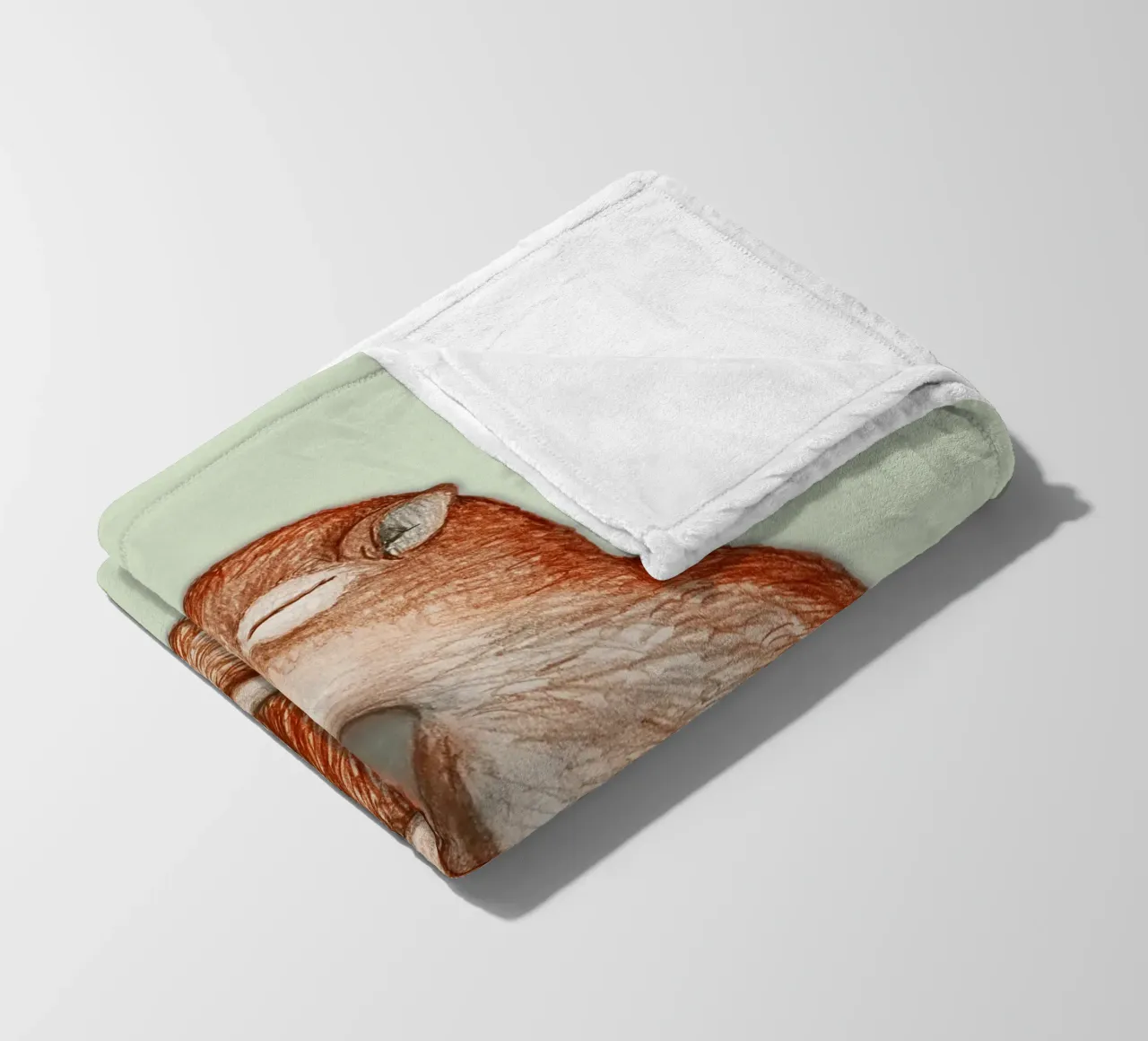 Hibernating squirrel fleece blanket by BwiseLizzy