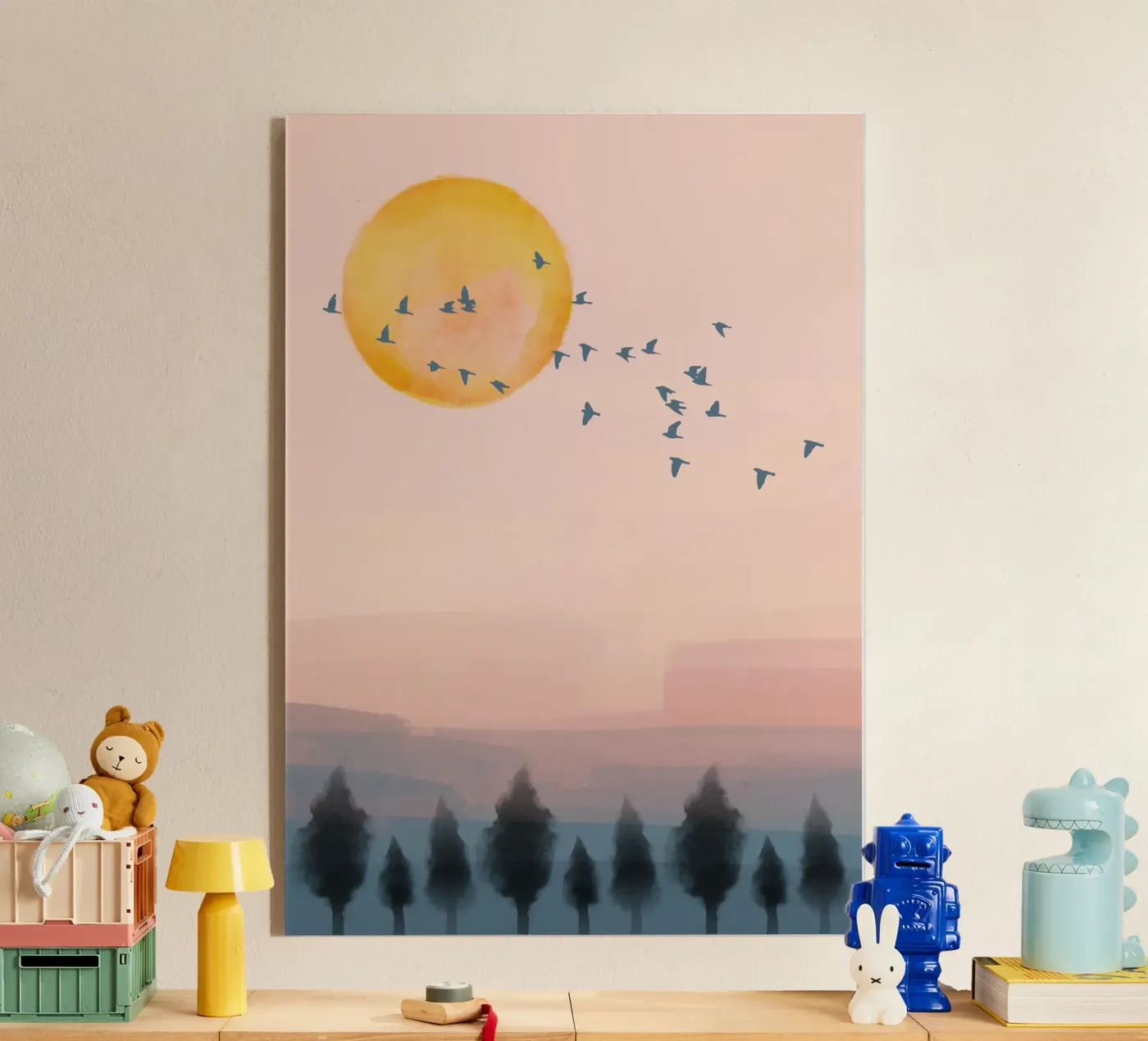 Flying Sunset Time acrylic glass by NorthLine