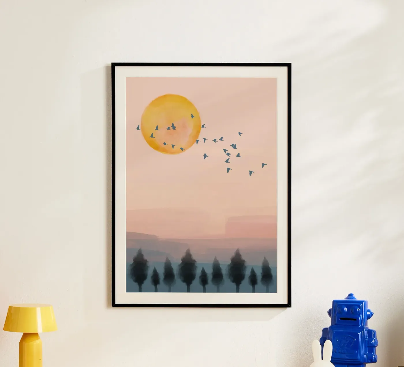 Flying Sunset Time poster by NorthLine