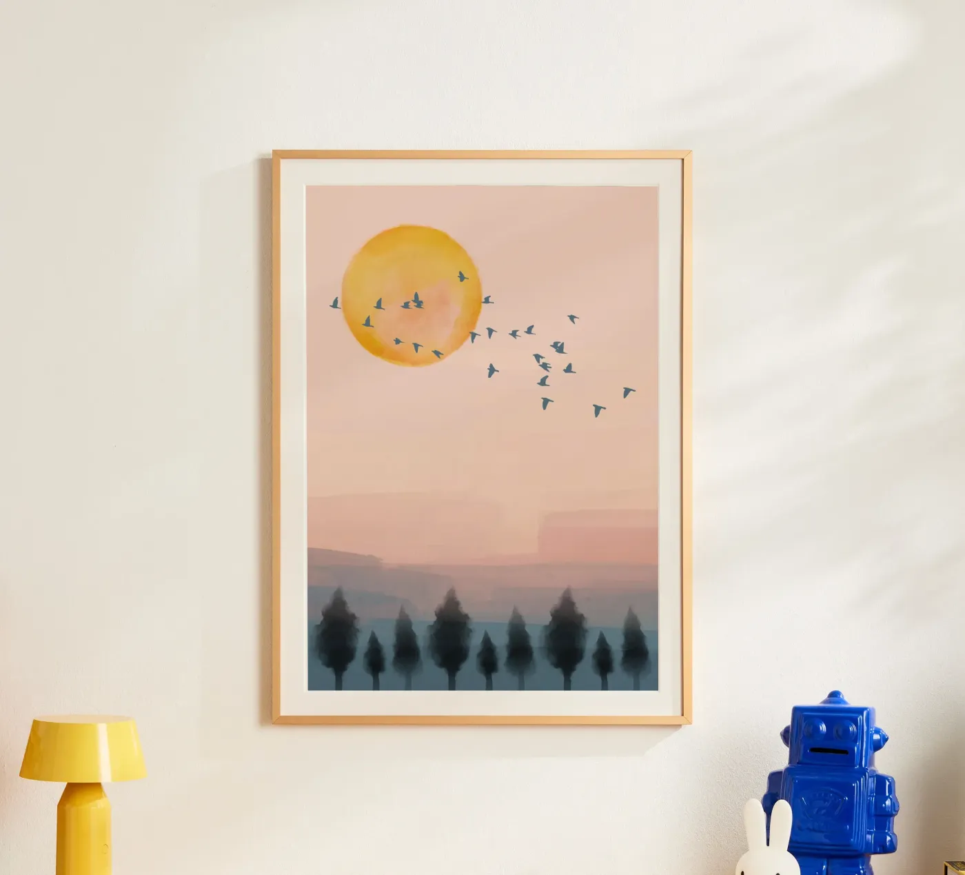 Flying Sunset Time poster by NorthLine