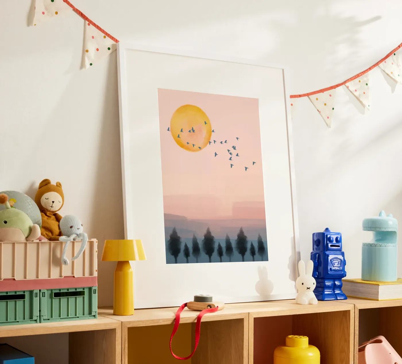 Flying Sunset Time poster by NorthLine