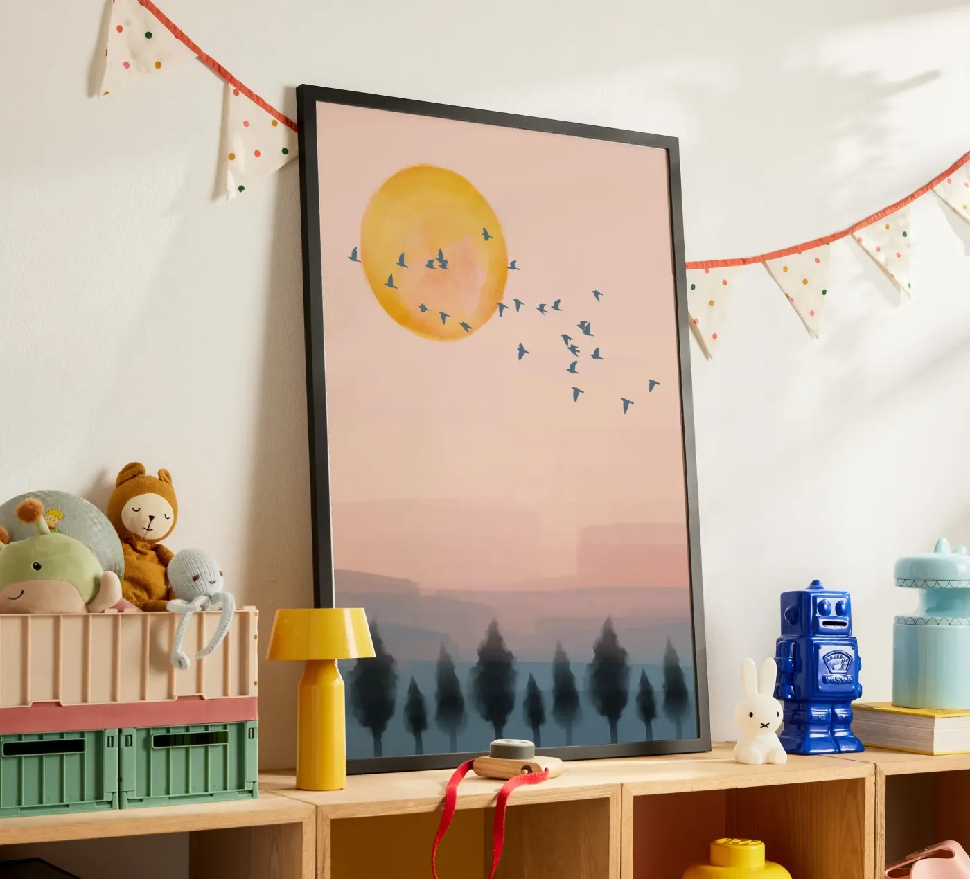 Flying Sunset Time poster by NorthLine