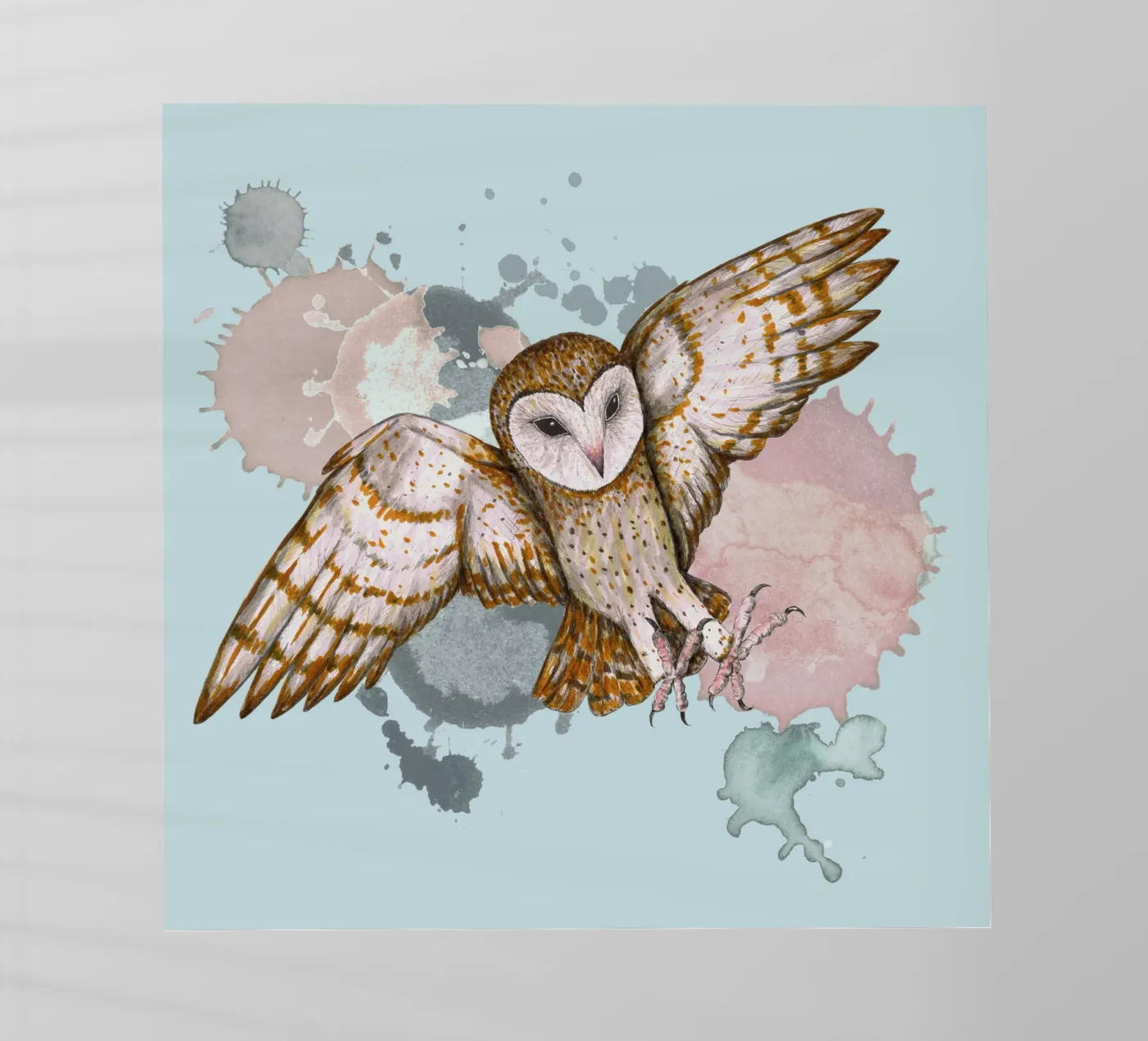 Attacking barn owl pellicola backlit da BwiseLizzy