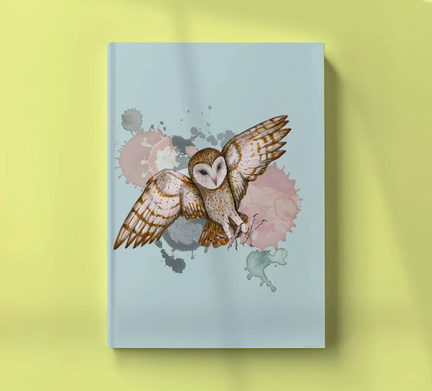 Attacking barn owl notebook by BwiseLizzy