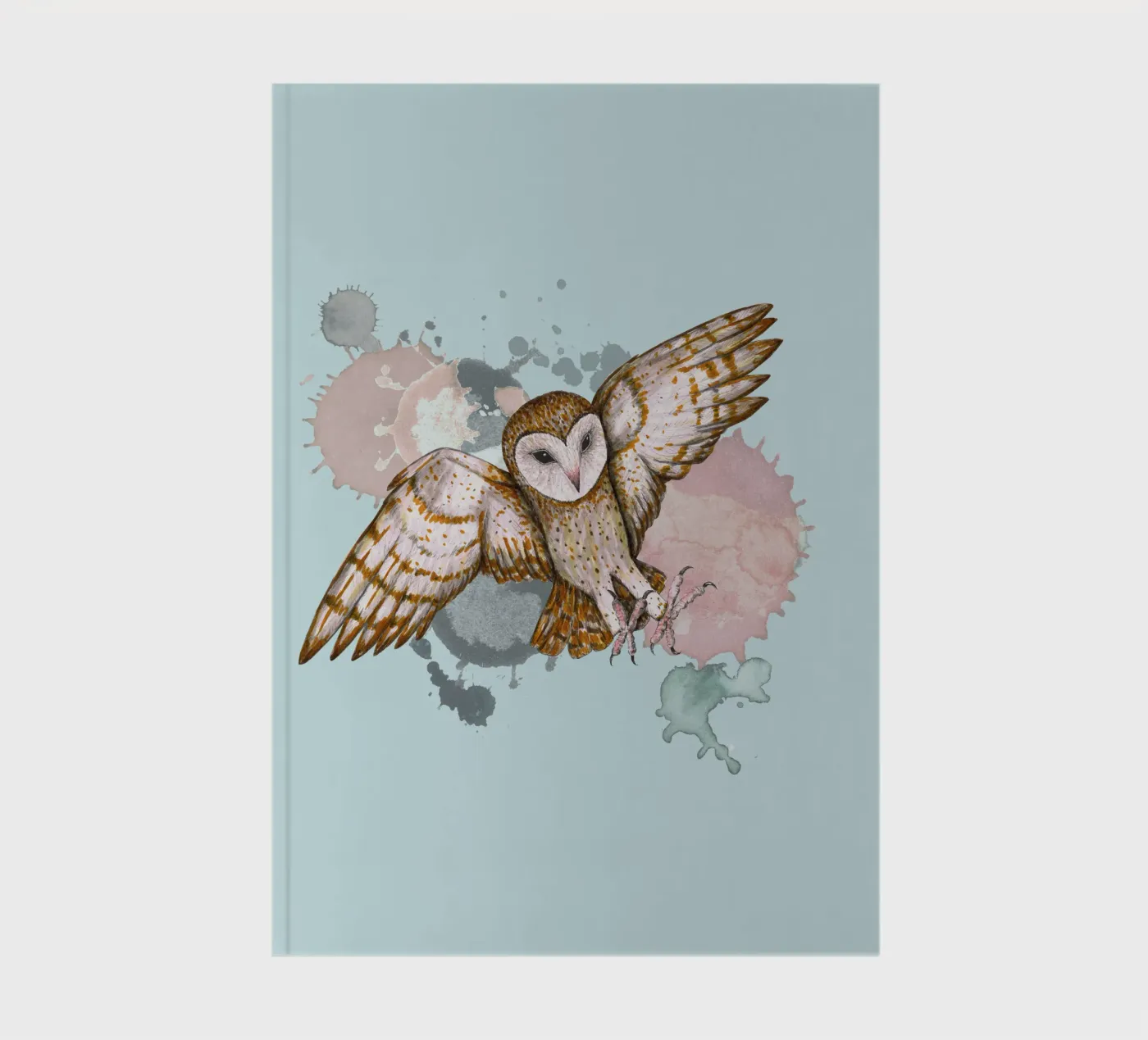 Attacking barn owl notebook by BwiseLizzy