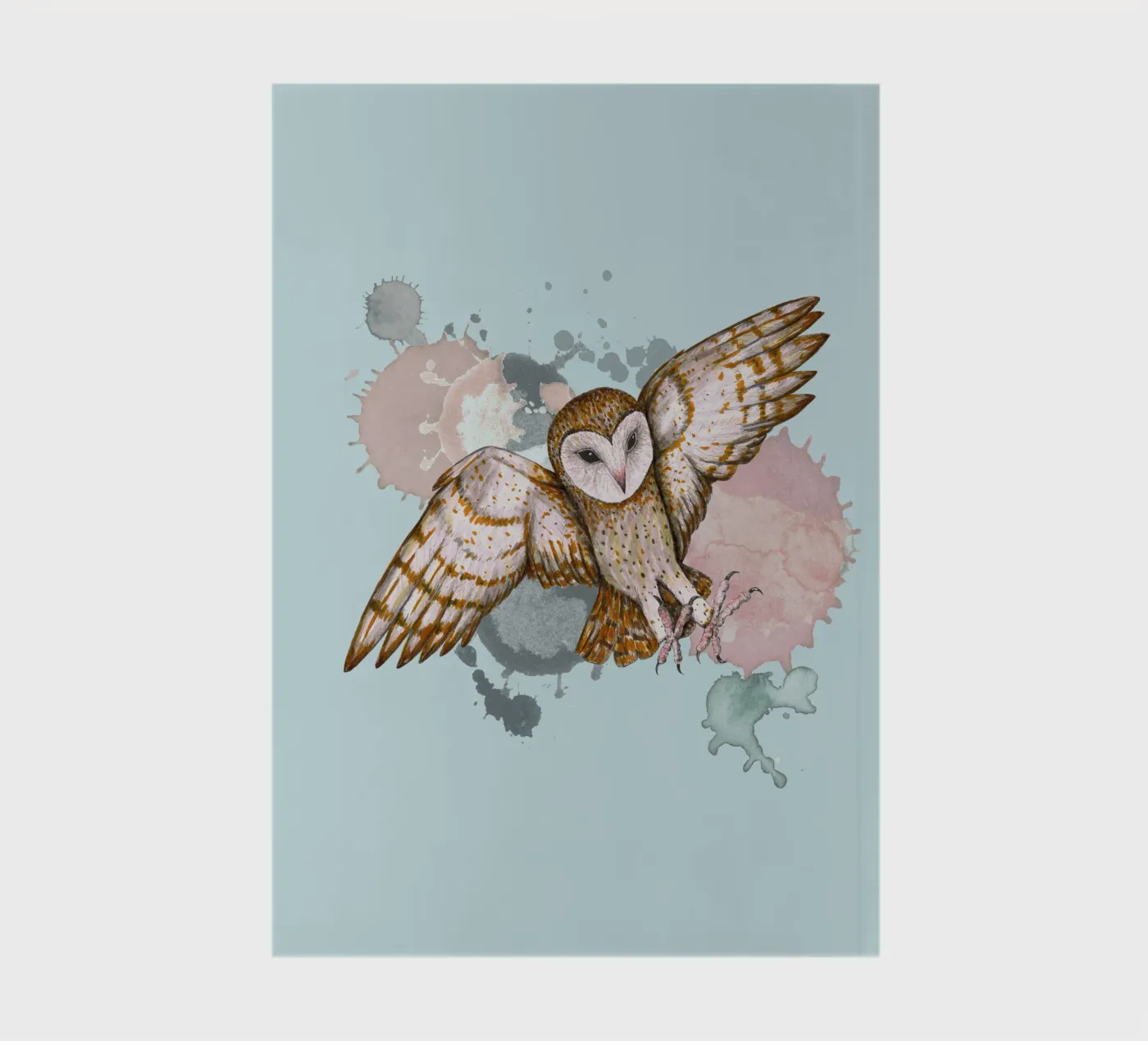 Attacking barn owl notebook by BwiseLizzy