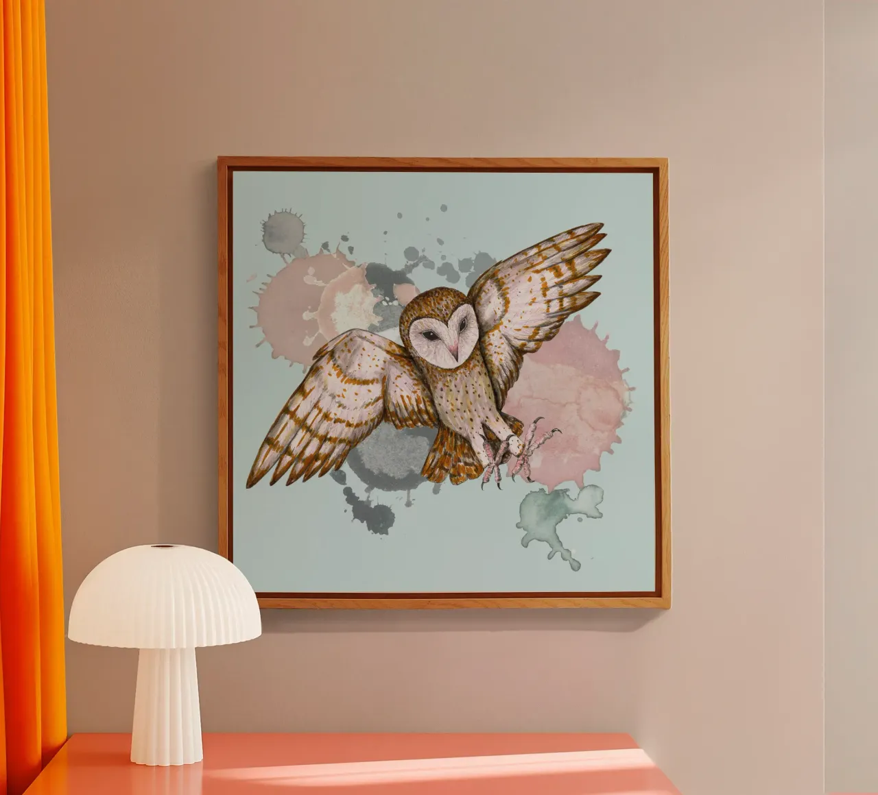 Attacking barn owl plexiglass da BwiseLizzy