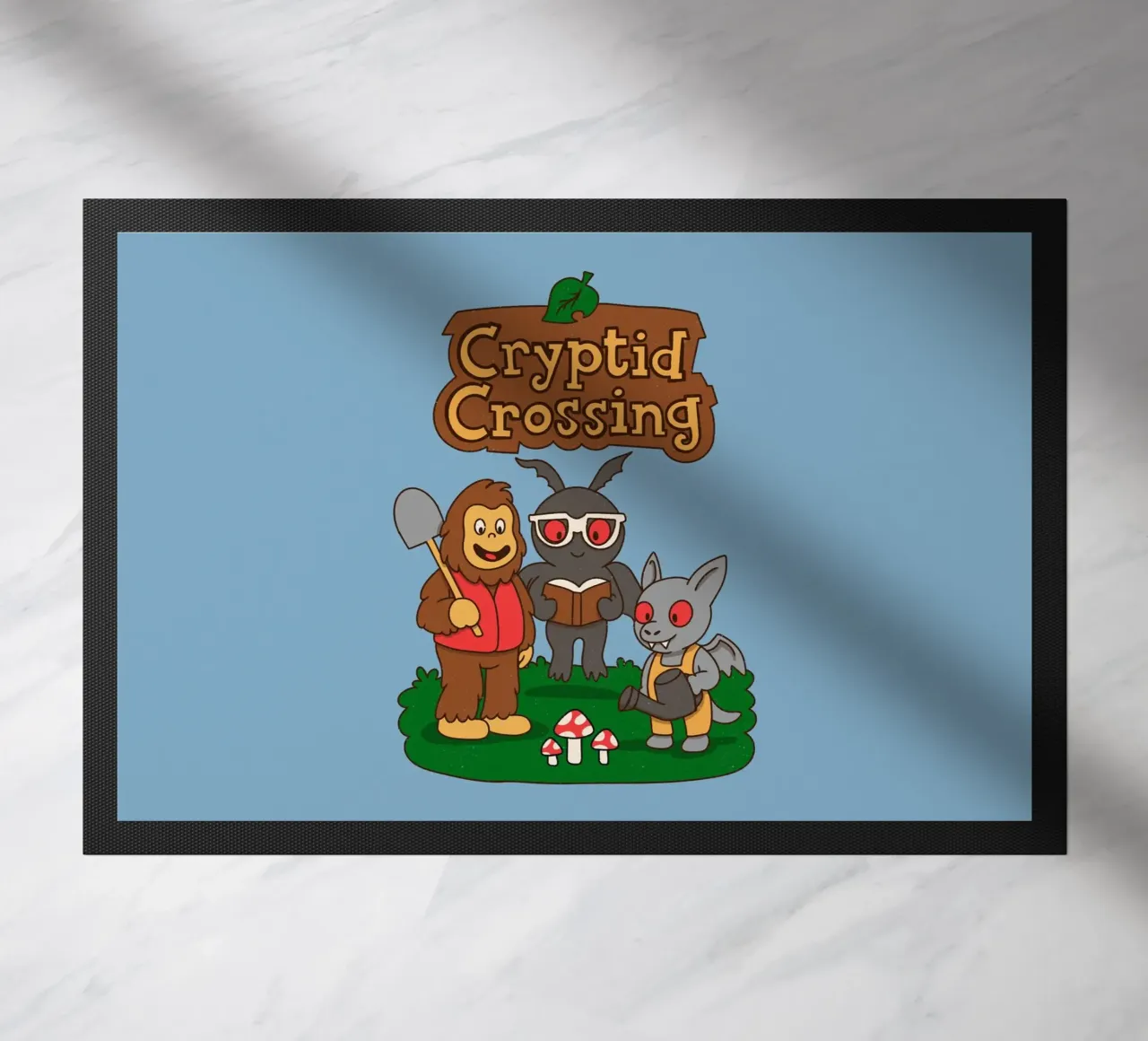 Cryptid Crossing doormat by Loobs