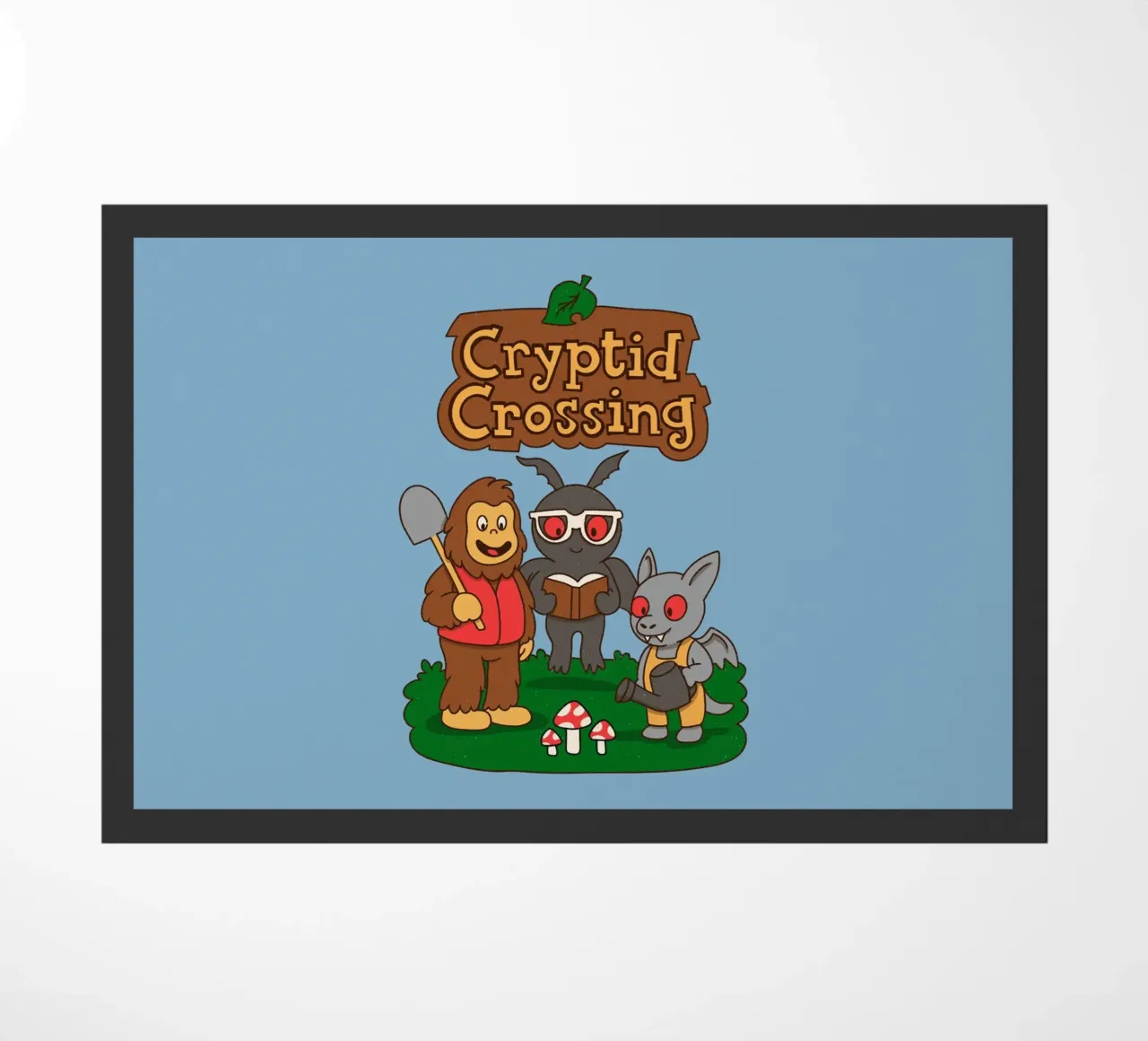 Cryptid Crossing doormat by Loobs
