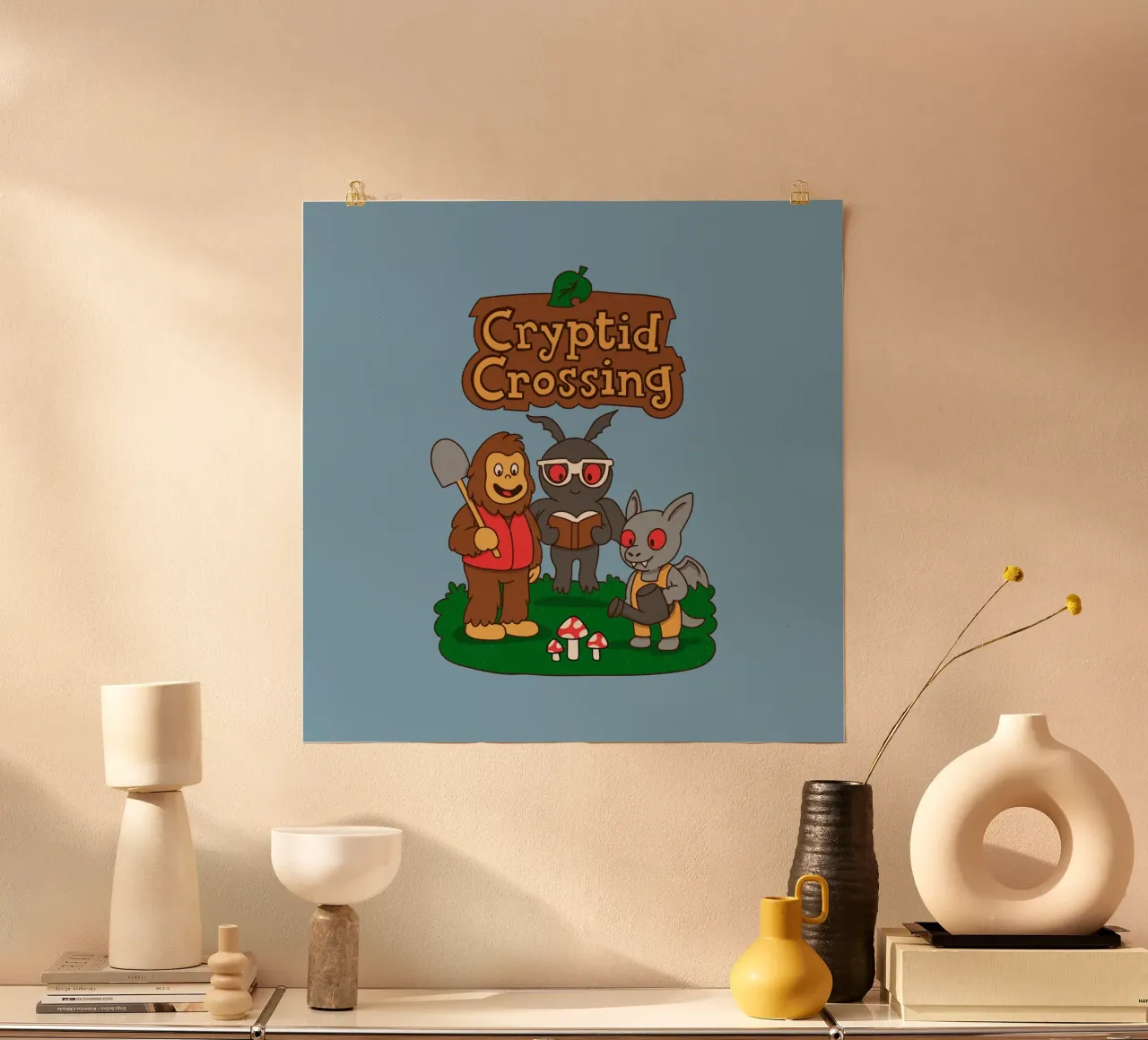 Cryptid Crossing poster by Loobs