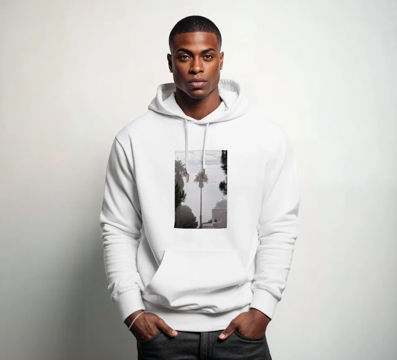 Palm tree felpa con cappuccio da Fjöllart