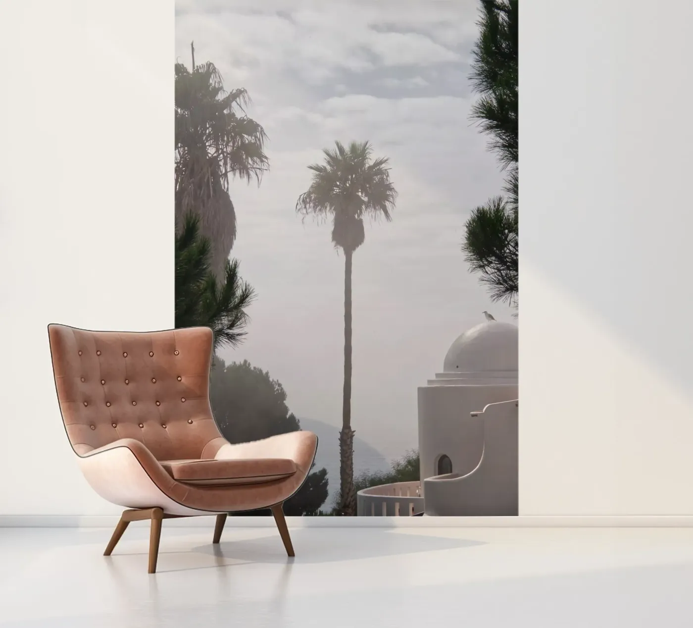 Palm tree fotobehang van Fjöllart