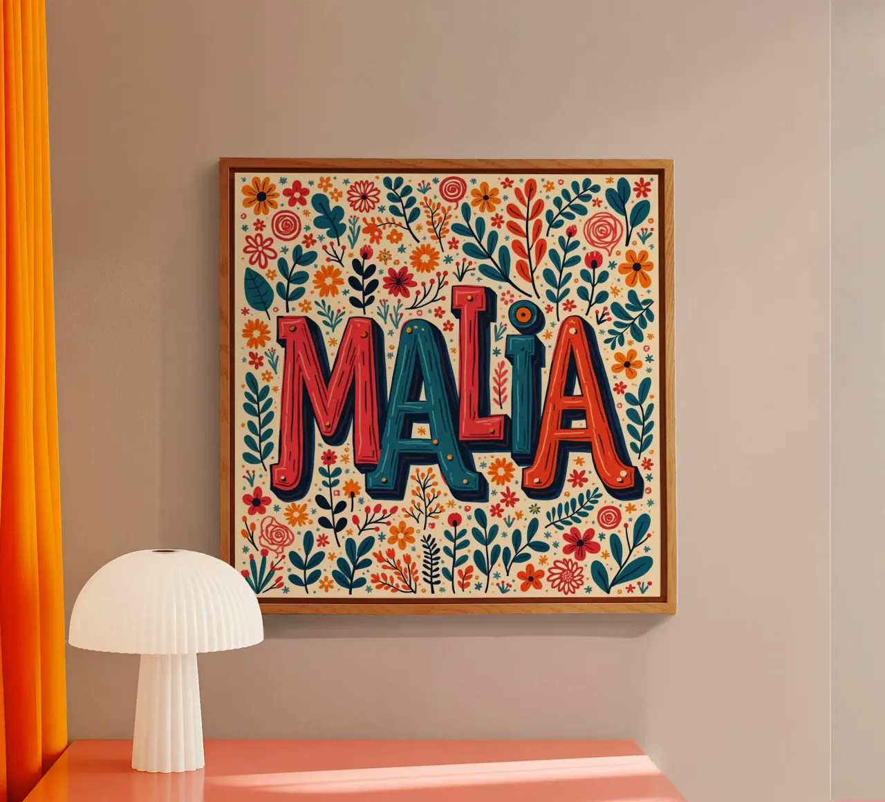 Malia acryl van CASTILO Namengalerie