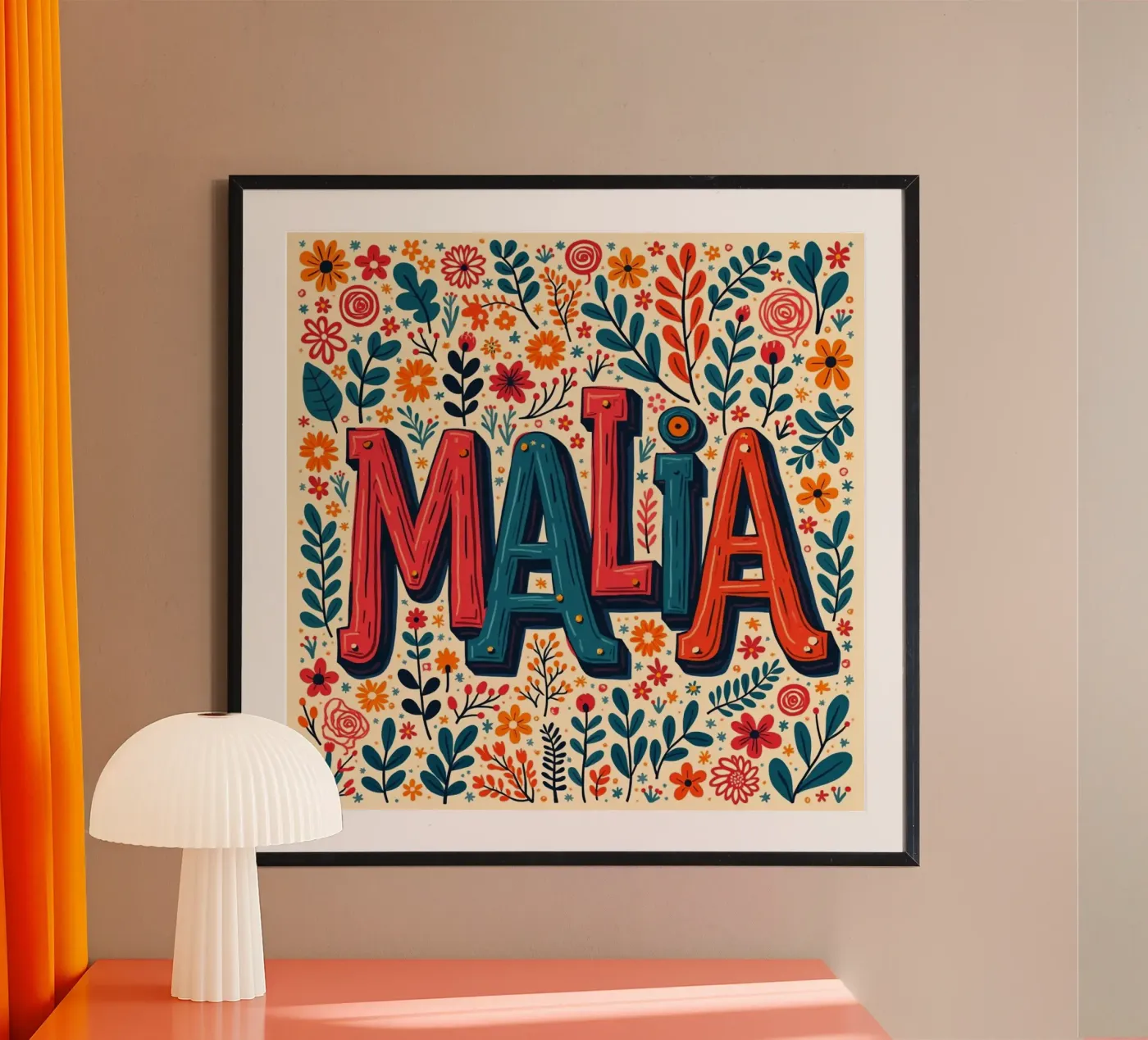 Malia poster de CASTILO Namengalerie