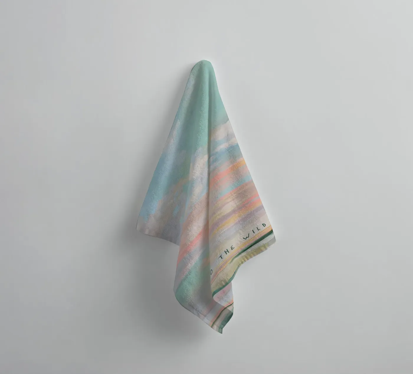 Sunset towel by Pastel Prints