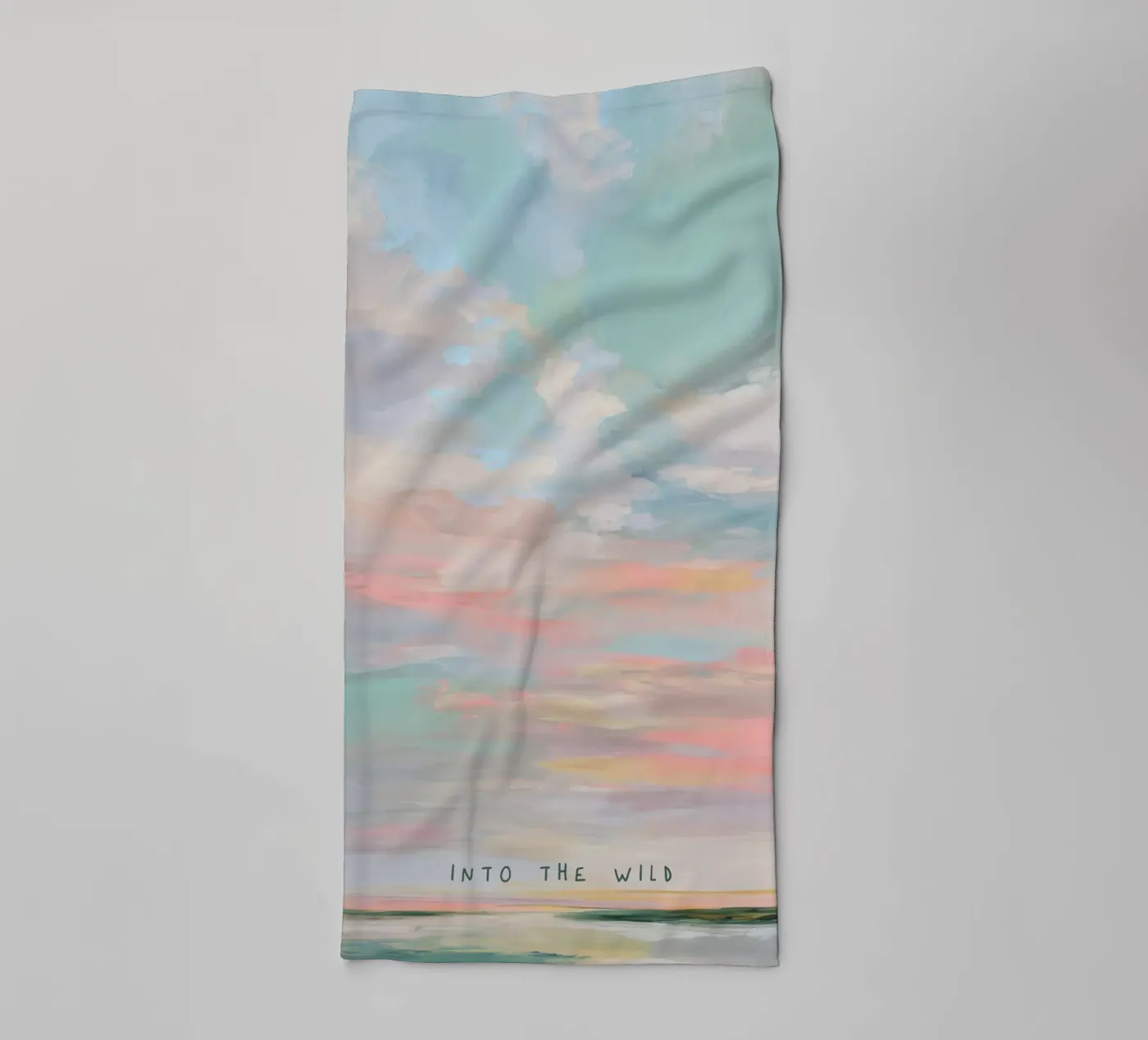 Sunset towel by Pastel Prints