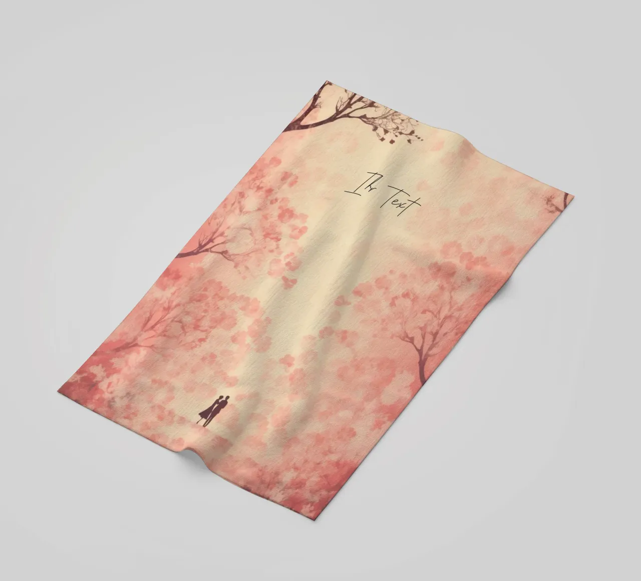 Achtergrond Liefdespaar strandhanddoek van Sprüche und mehr