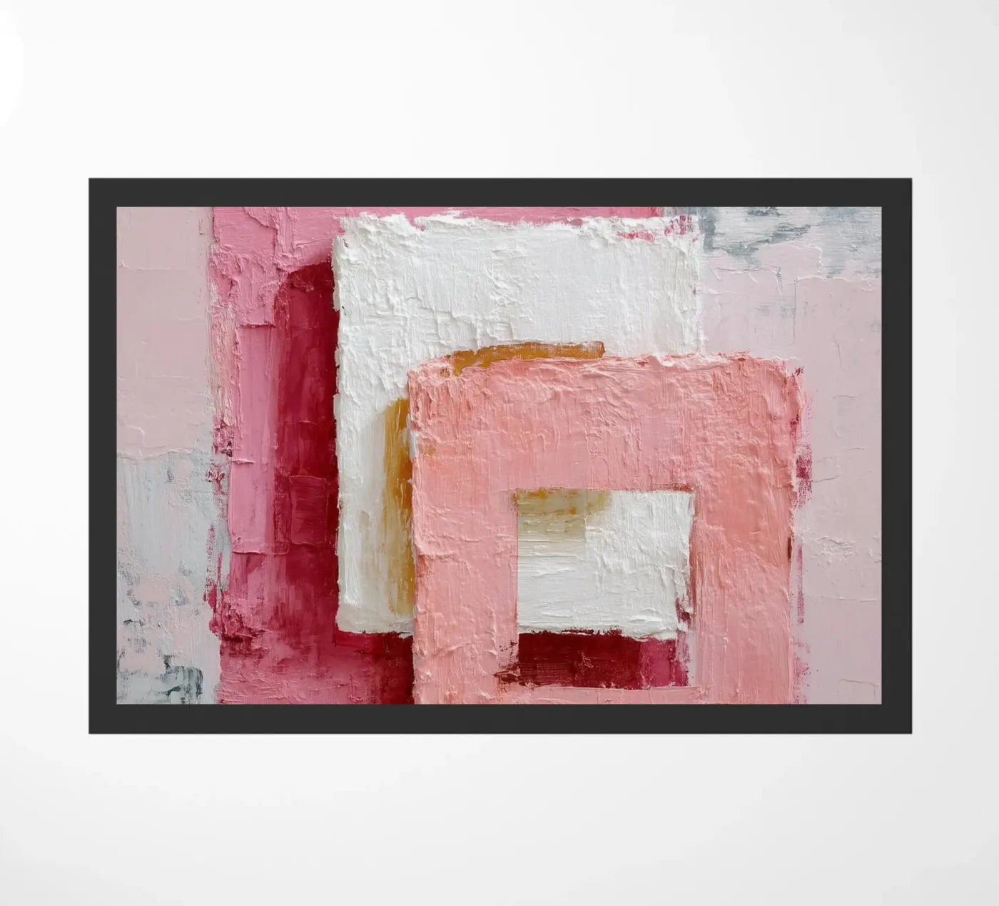 Rechtecke im Gleichgewicht Fußmatte von Carina Pop & Pastell