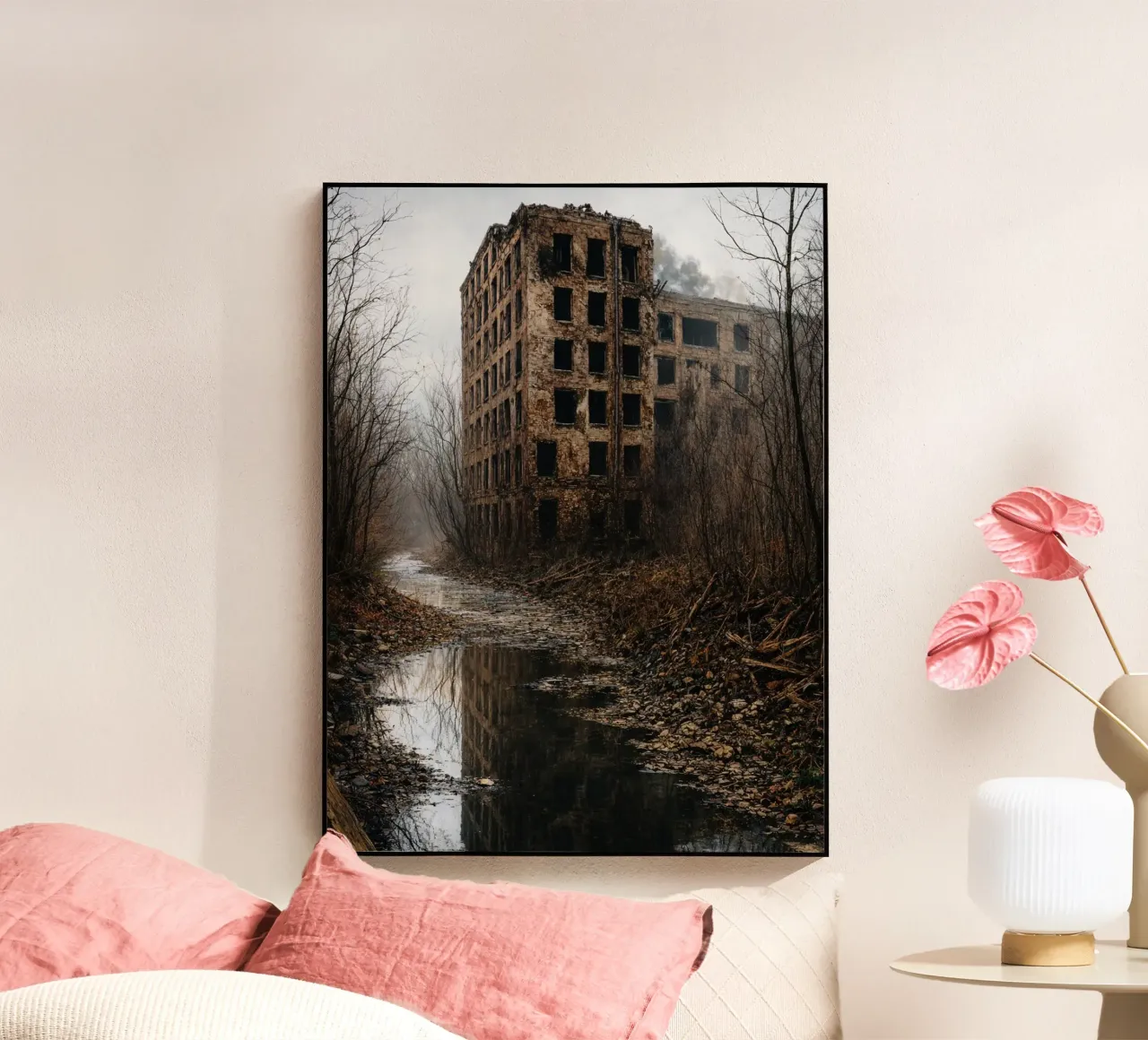 vecchio edificio abbandonato plexiglass da landtengs