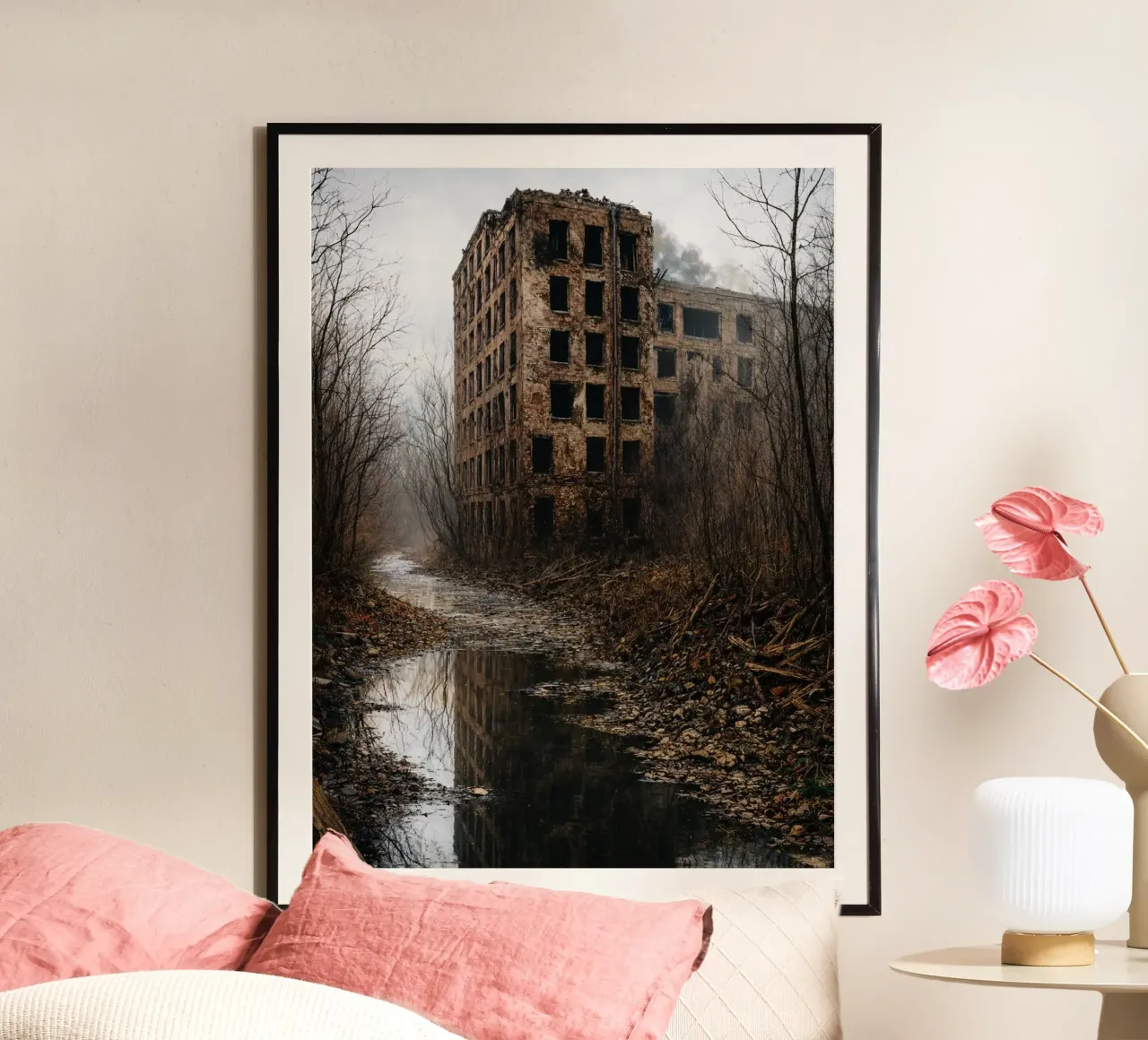 vecchio edificio abbandonato poster da landtengs