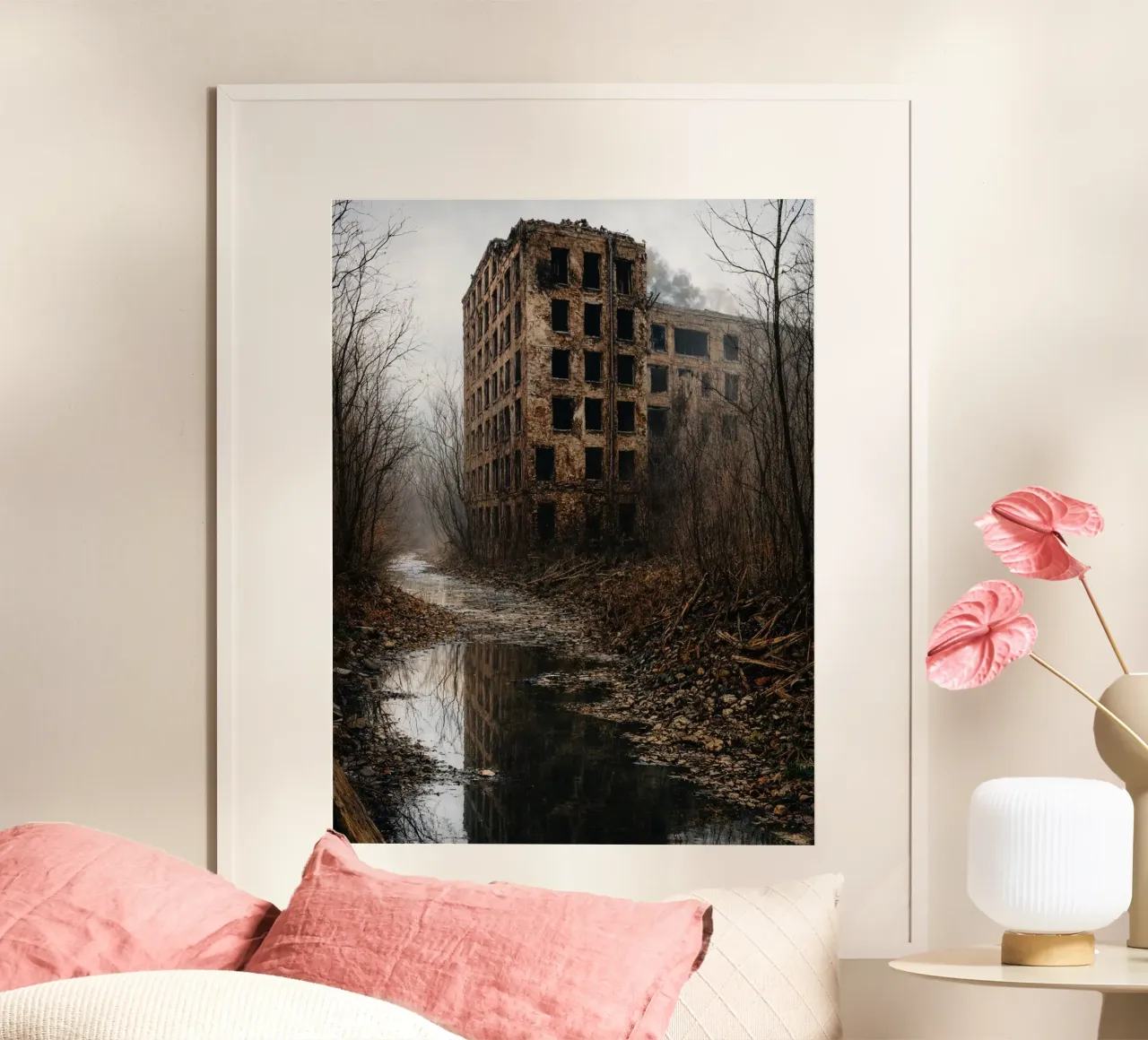 vecchio edificio abbandonato poster da landtengs