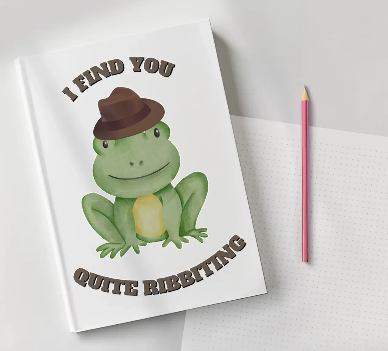Hopelessly Ribbiting notebook by DesignArt