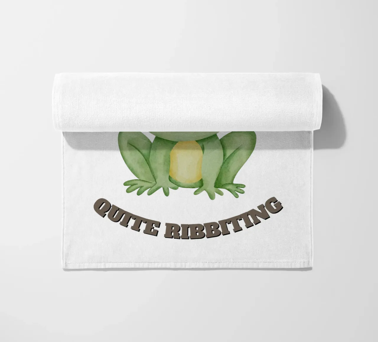 Hopelessly Ribbiting beach towel by DesignArt