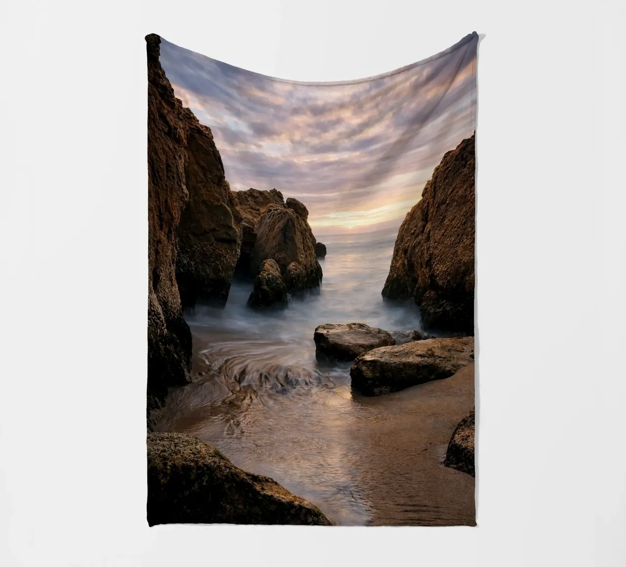 koraalgrotten fleecedeken van landtengs