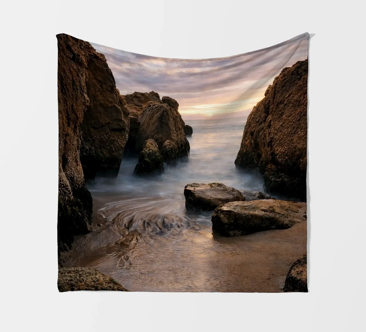 koraalgrotten fleecedeken van landtengs