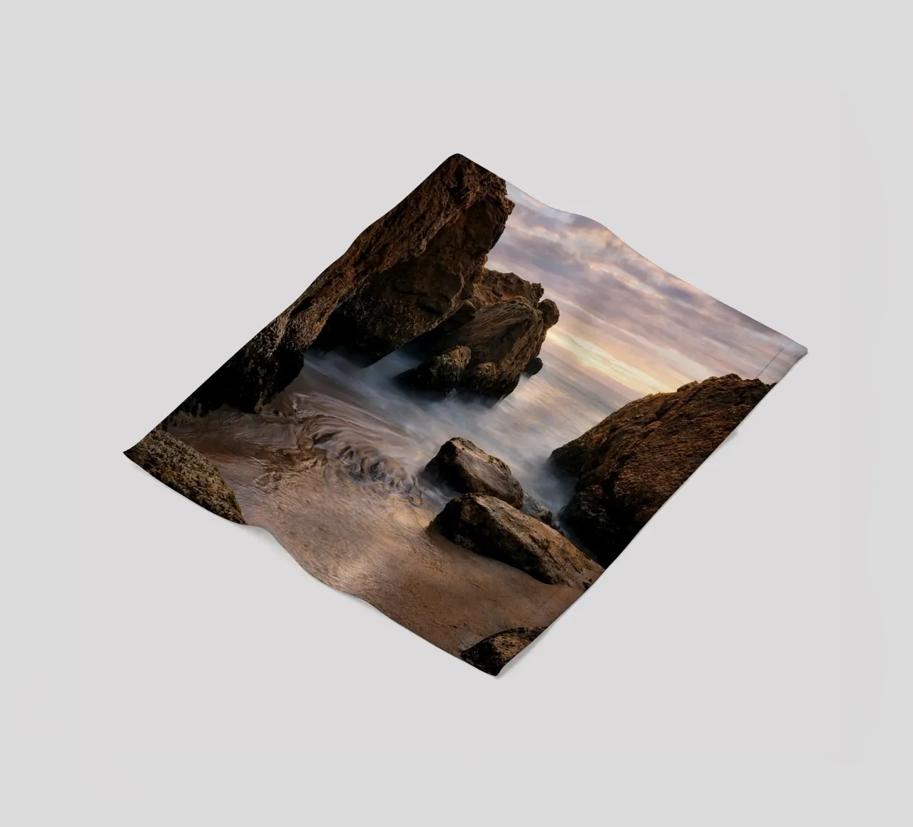 koraalgrotten fleecedeken van landtengs