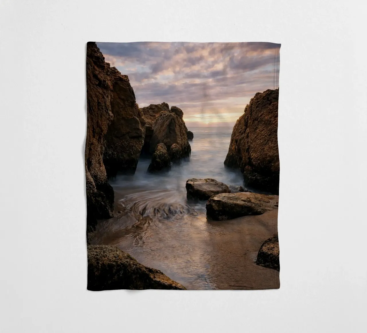 koraalgrotten fleecedeken van landtengs