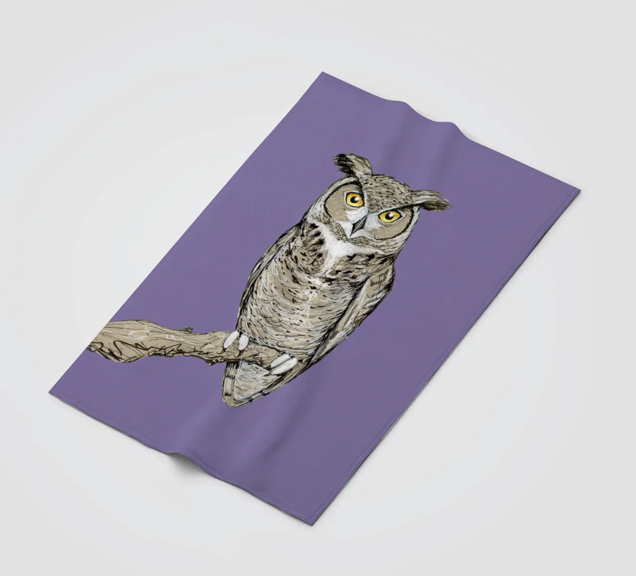 Gufo reale coperta in pile da BwiseLizzy