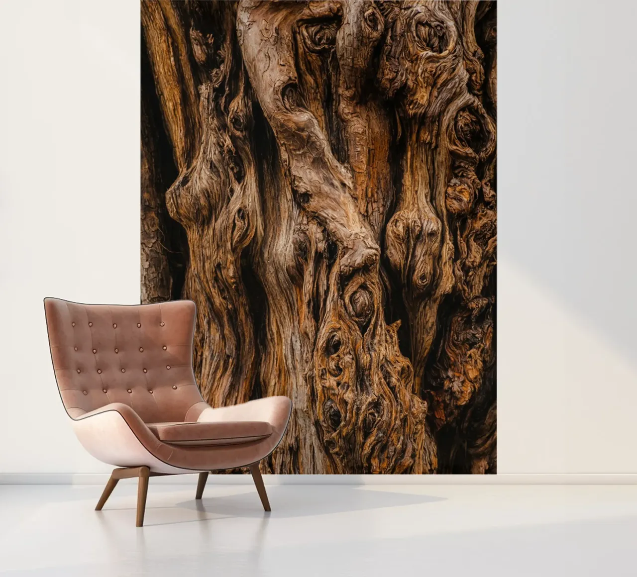 old tree trunk fotobehang van landtengs