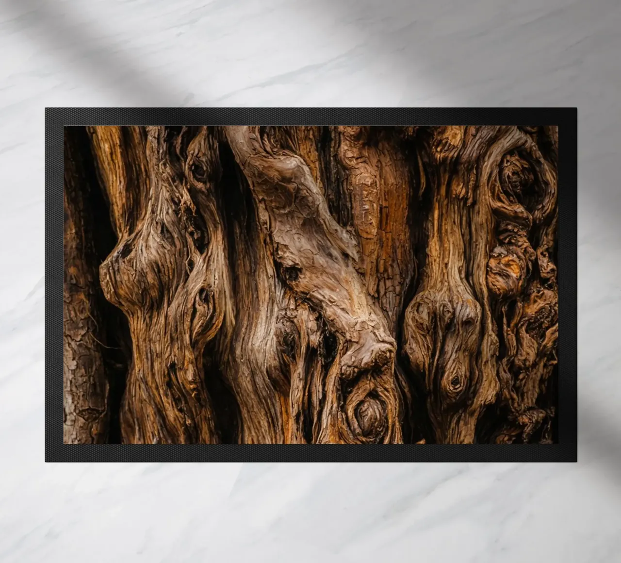 old tree trunk doormat by landtengs