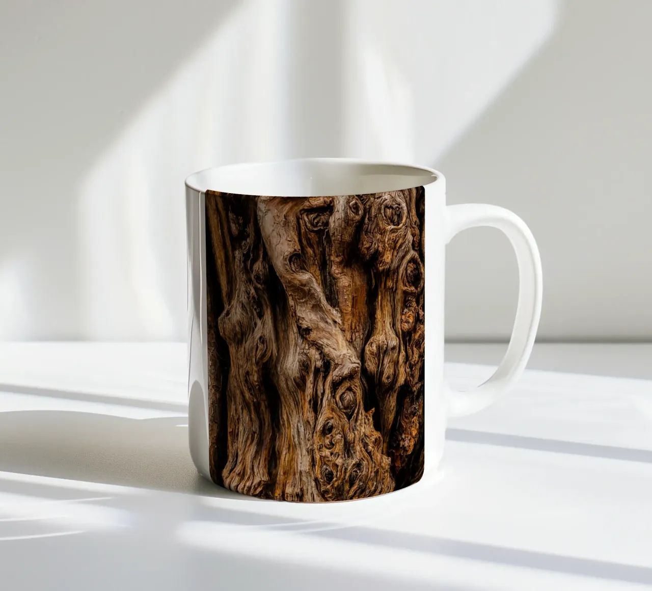 old tree trunk ceramic mug by landtengs