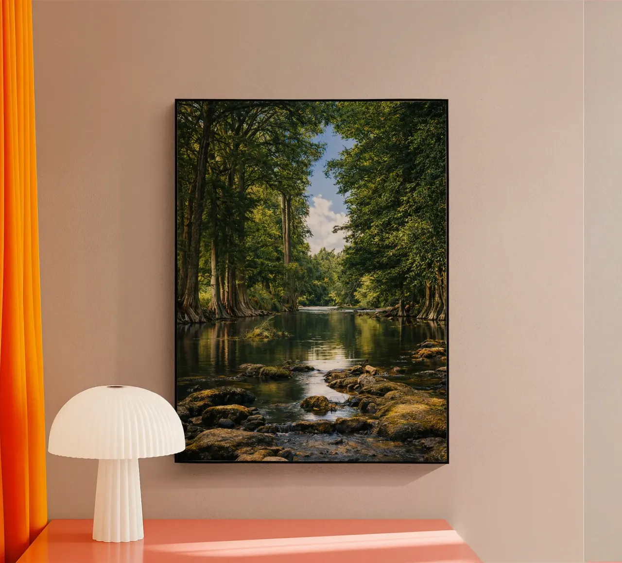 fiume nella foresta plexiglass da landtengs